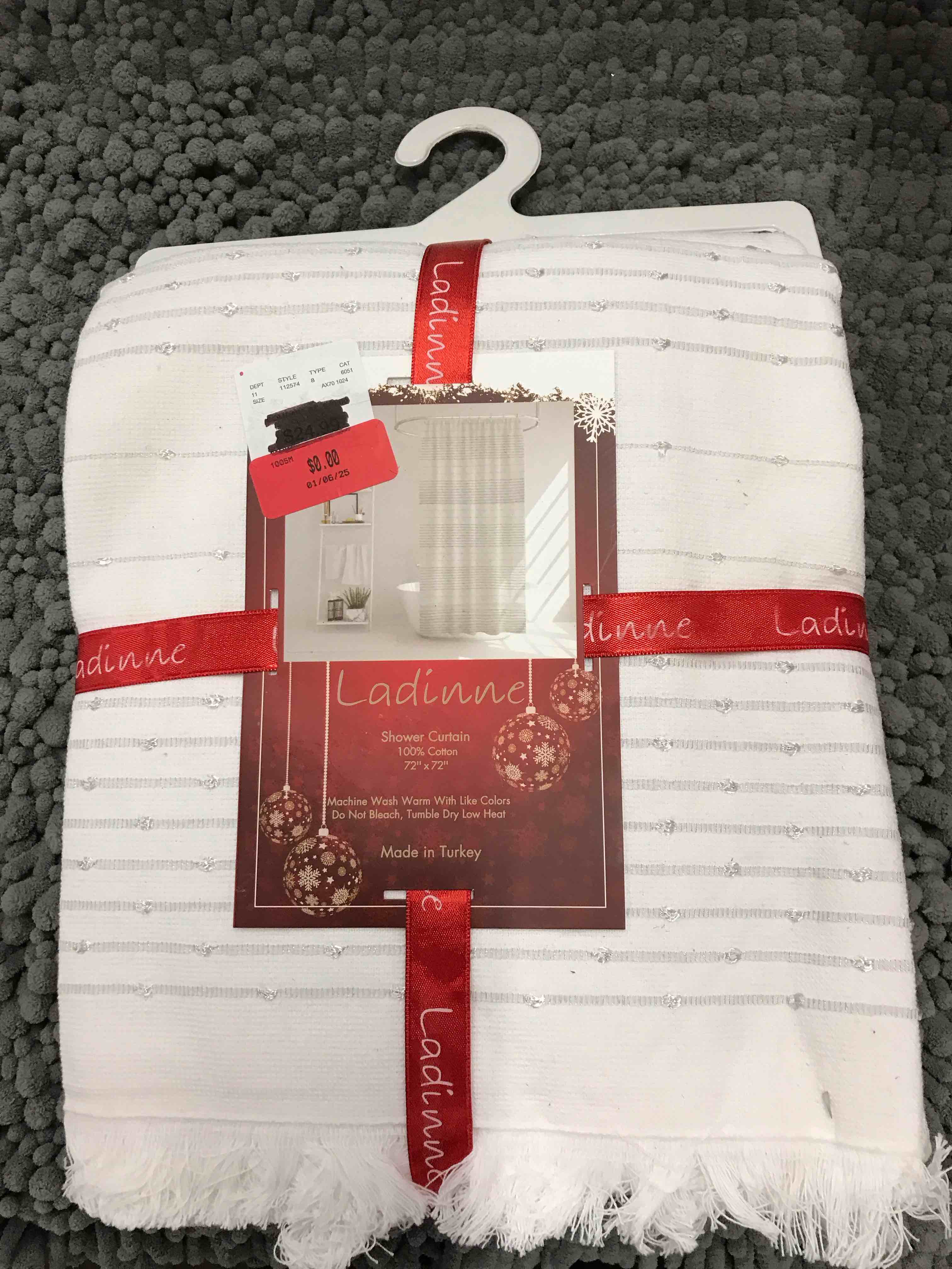 shower curtain.      72x72”