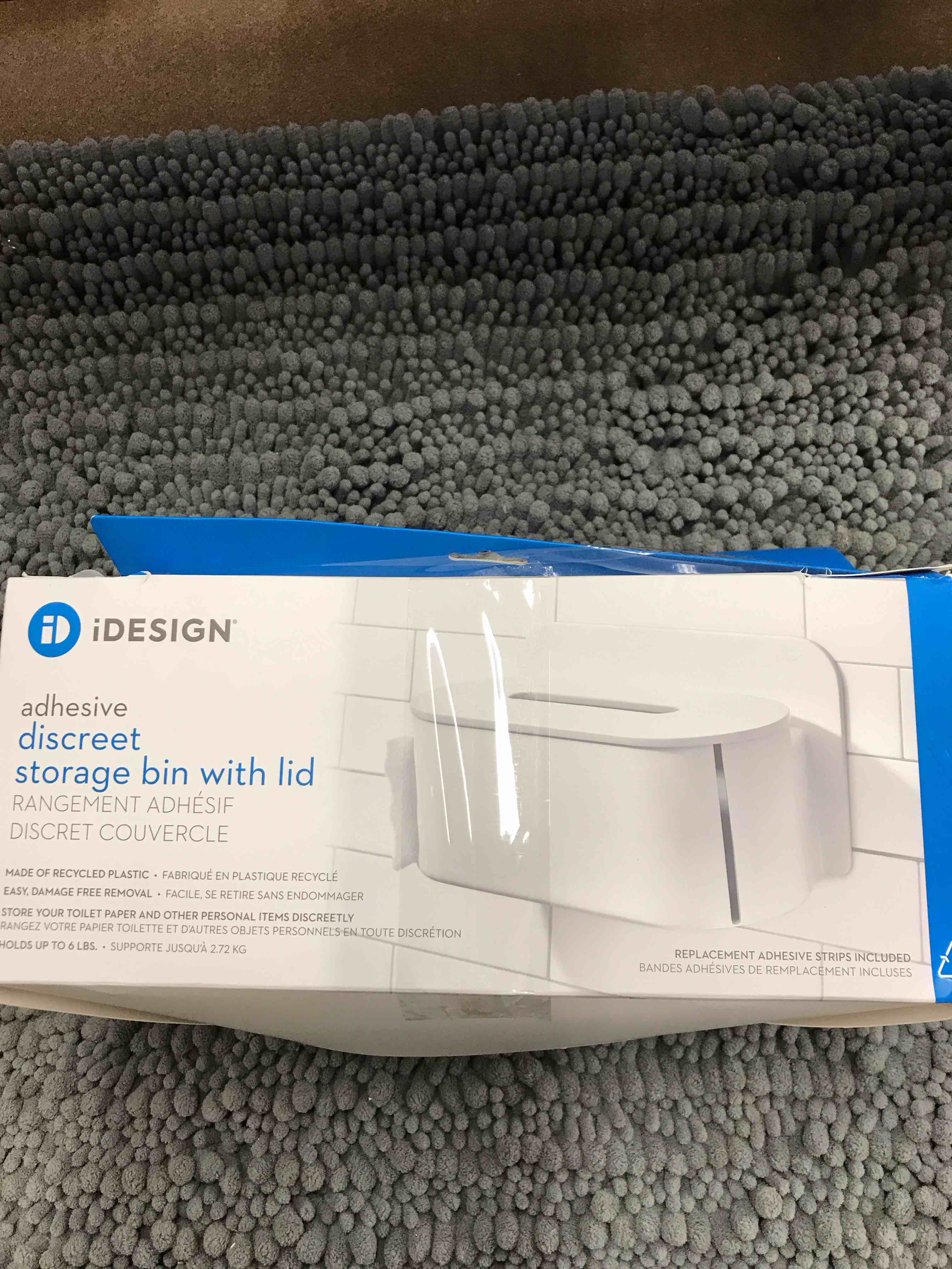 discreet storage bin