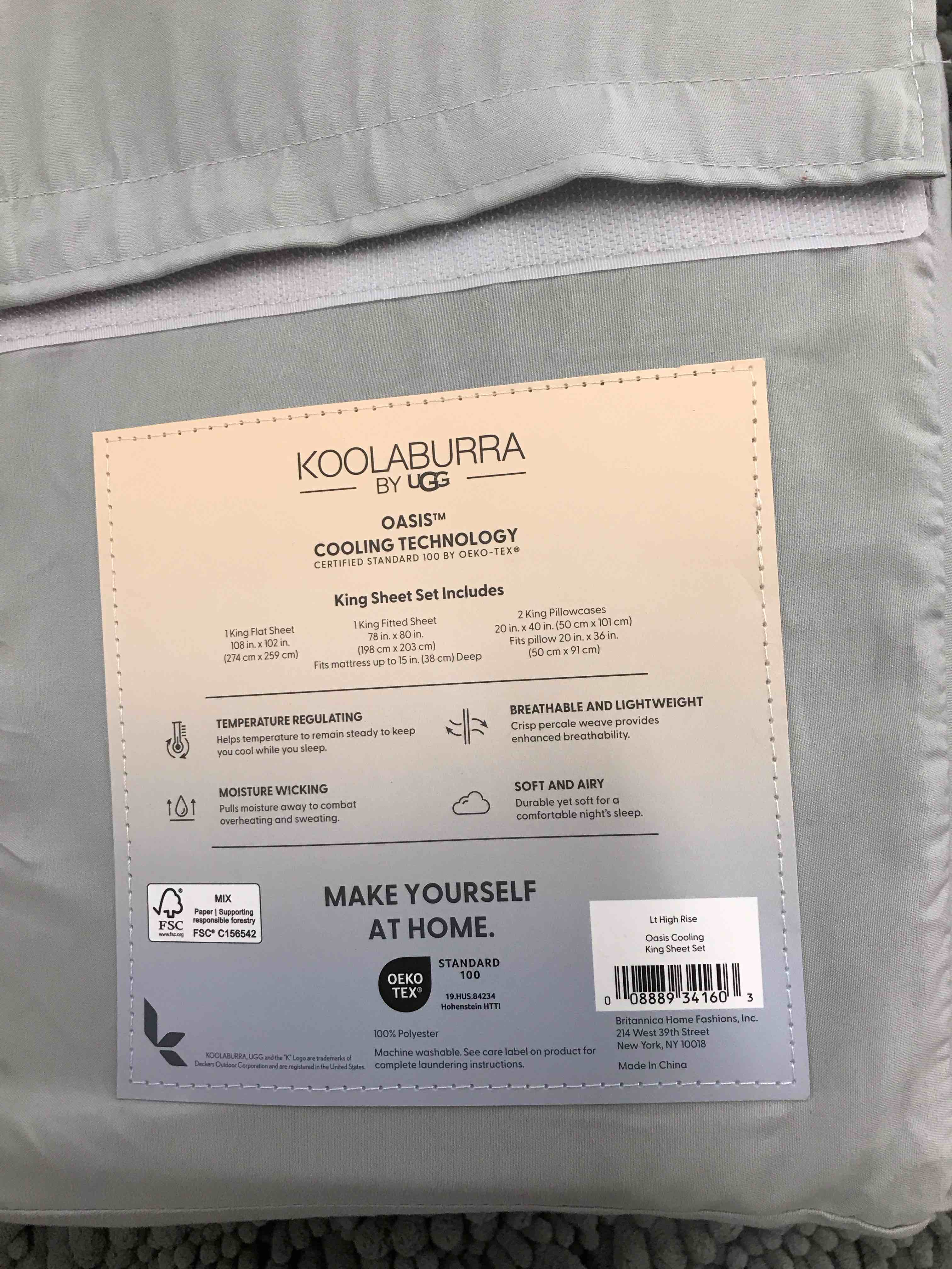 Condition photo showing As Is for King Sheet Set