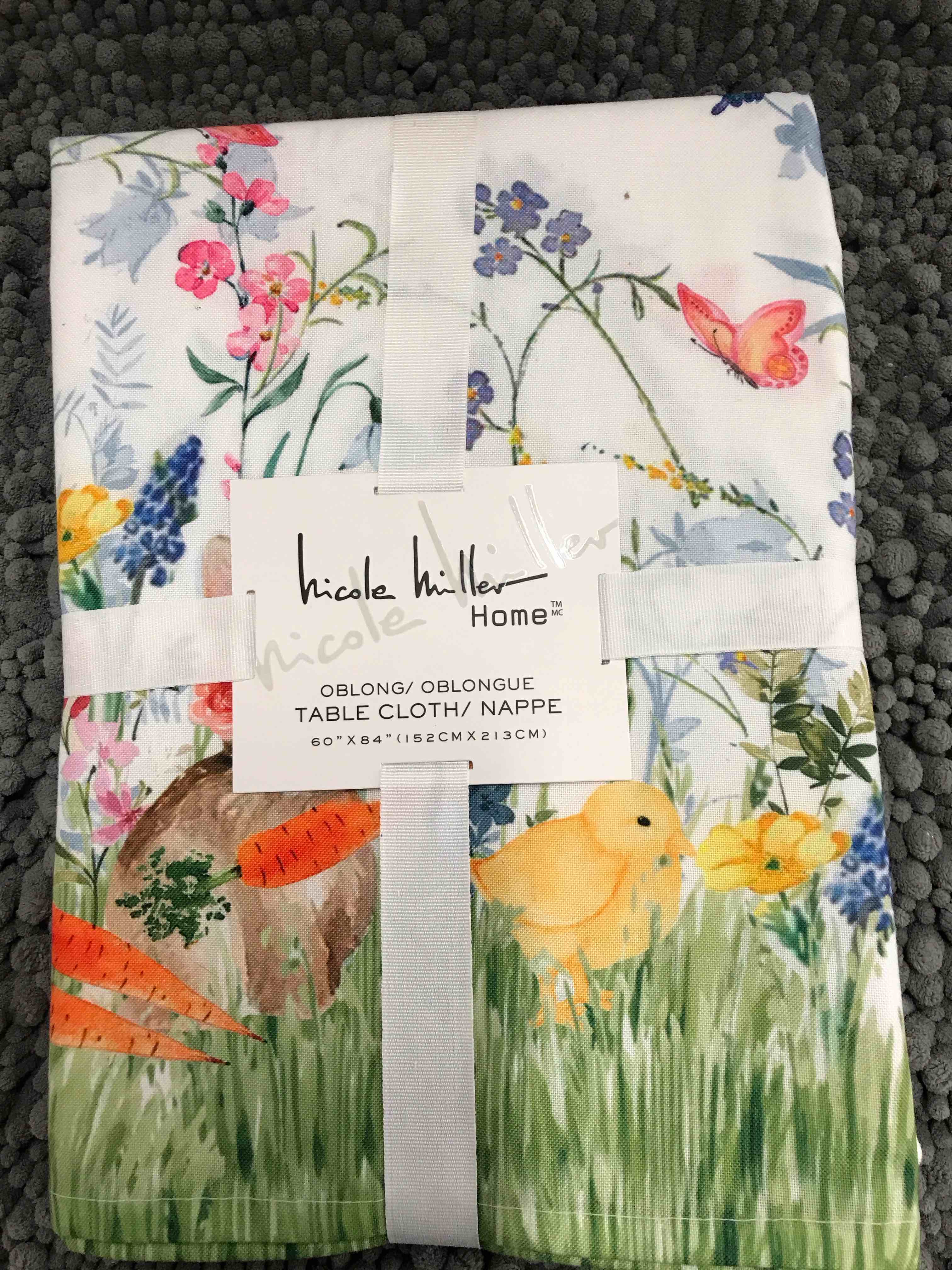oblong tablecloth.   60x84”