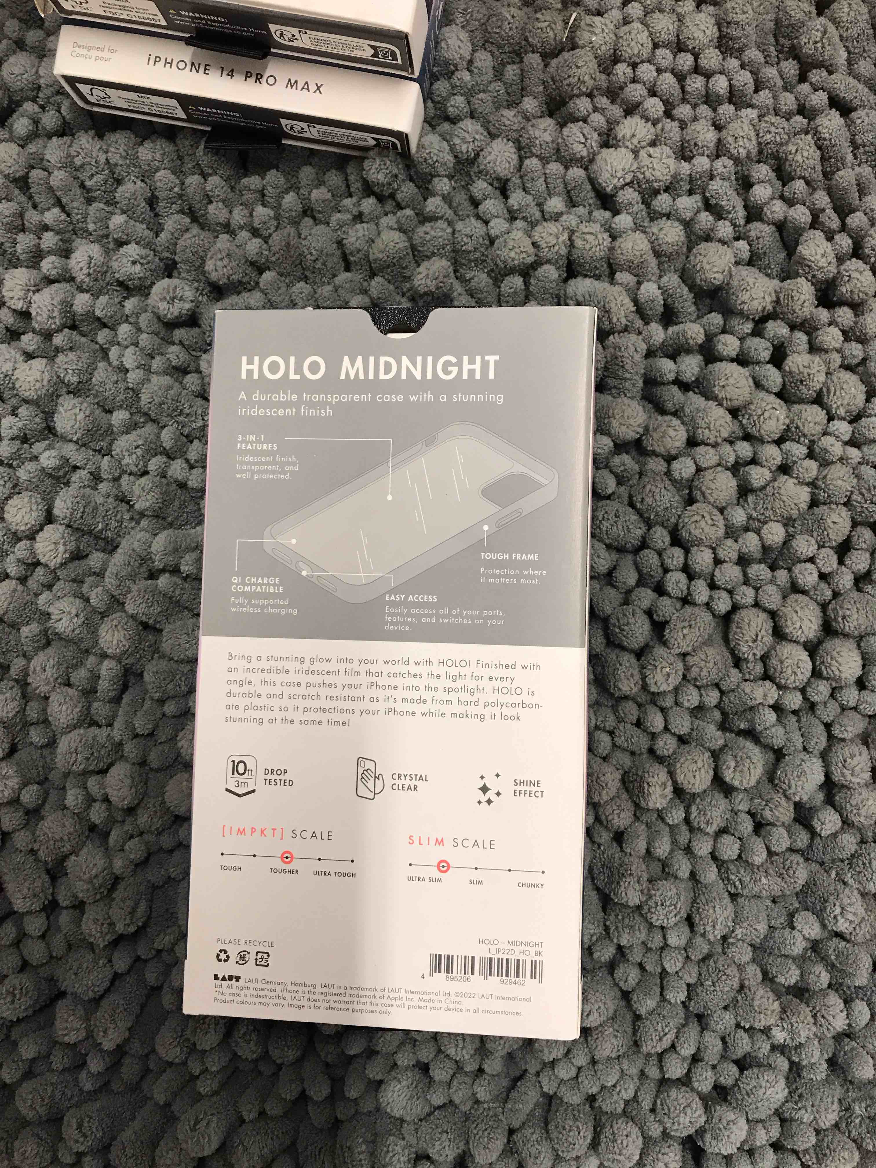 Condition photo showing New/Like New for LAUT Apple iPhone 14 Pro Max Holo Case - Midnight