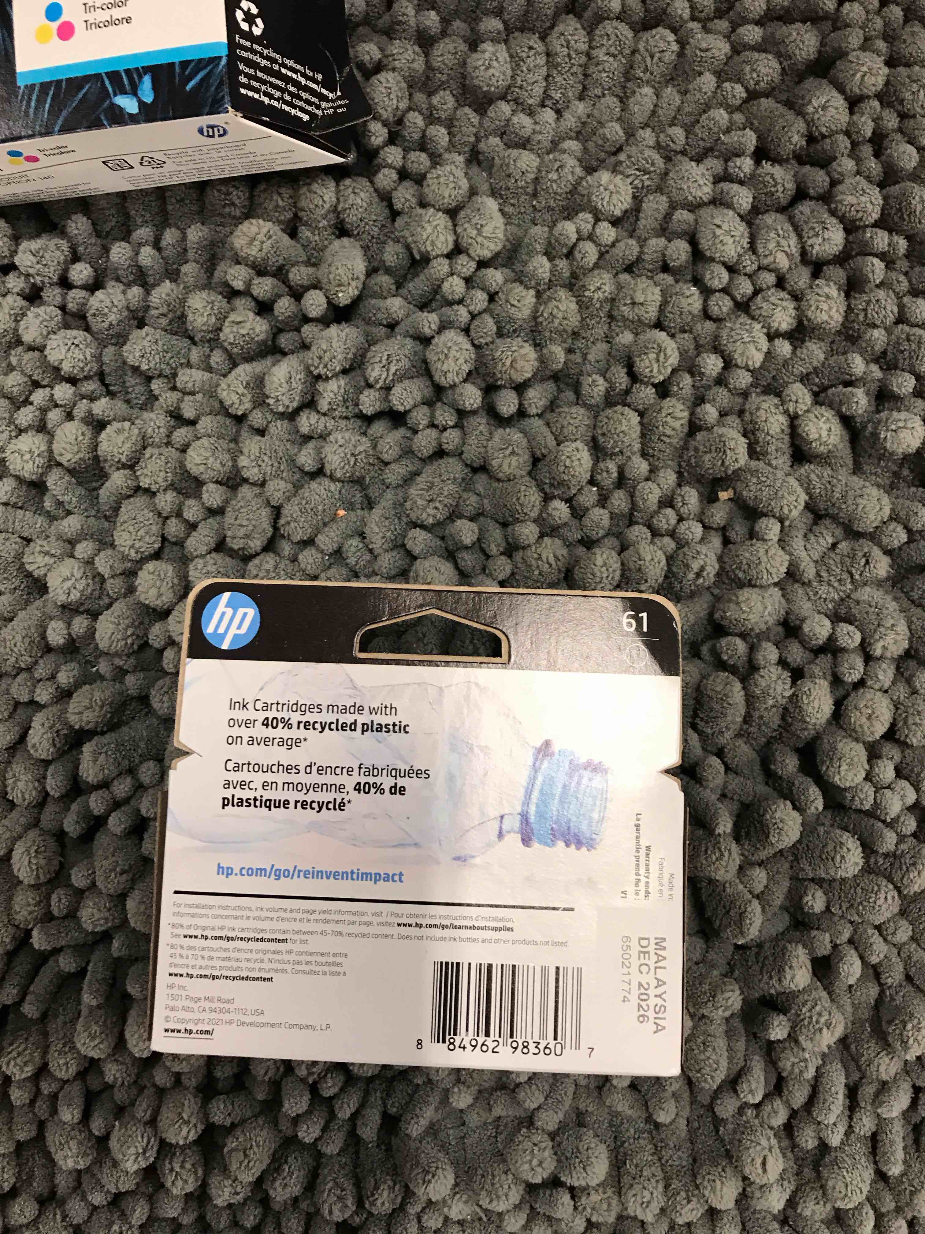 Condition photo showing New/Like New for HP - 61 Standard Capacity Ink Cartridge - Black