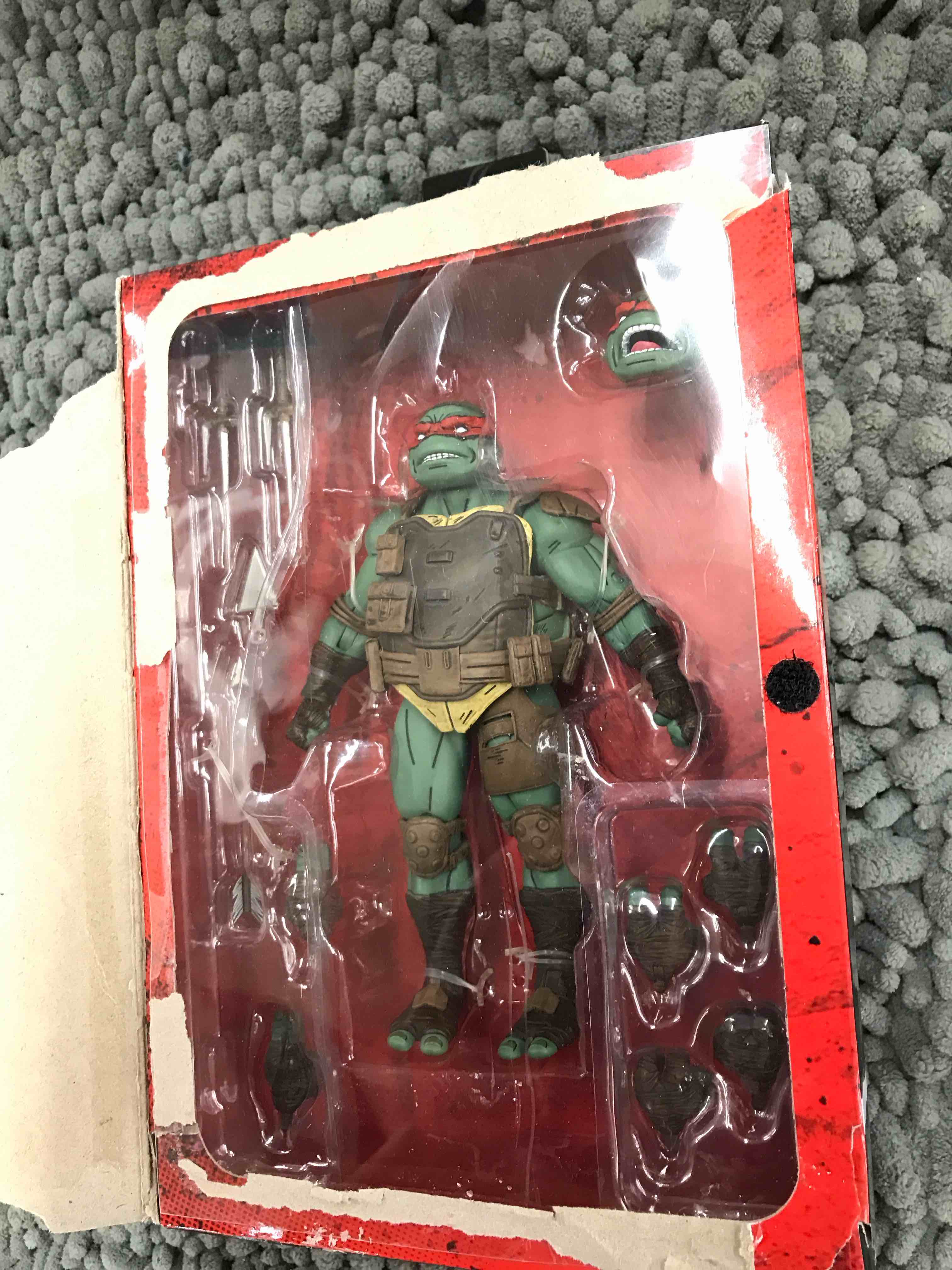 Condition photo showing As Is for NECA - TMNT: The Last Ronin - Ultimate Raphael 7In Af