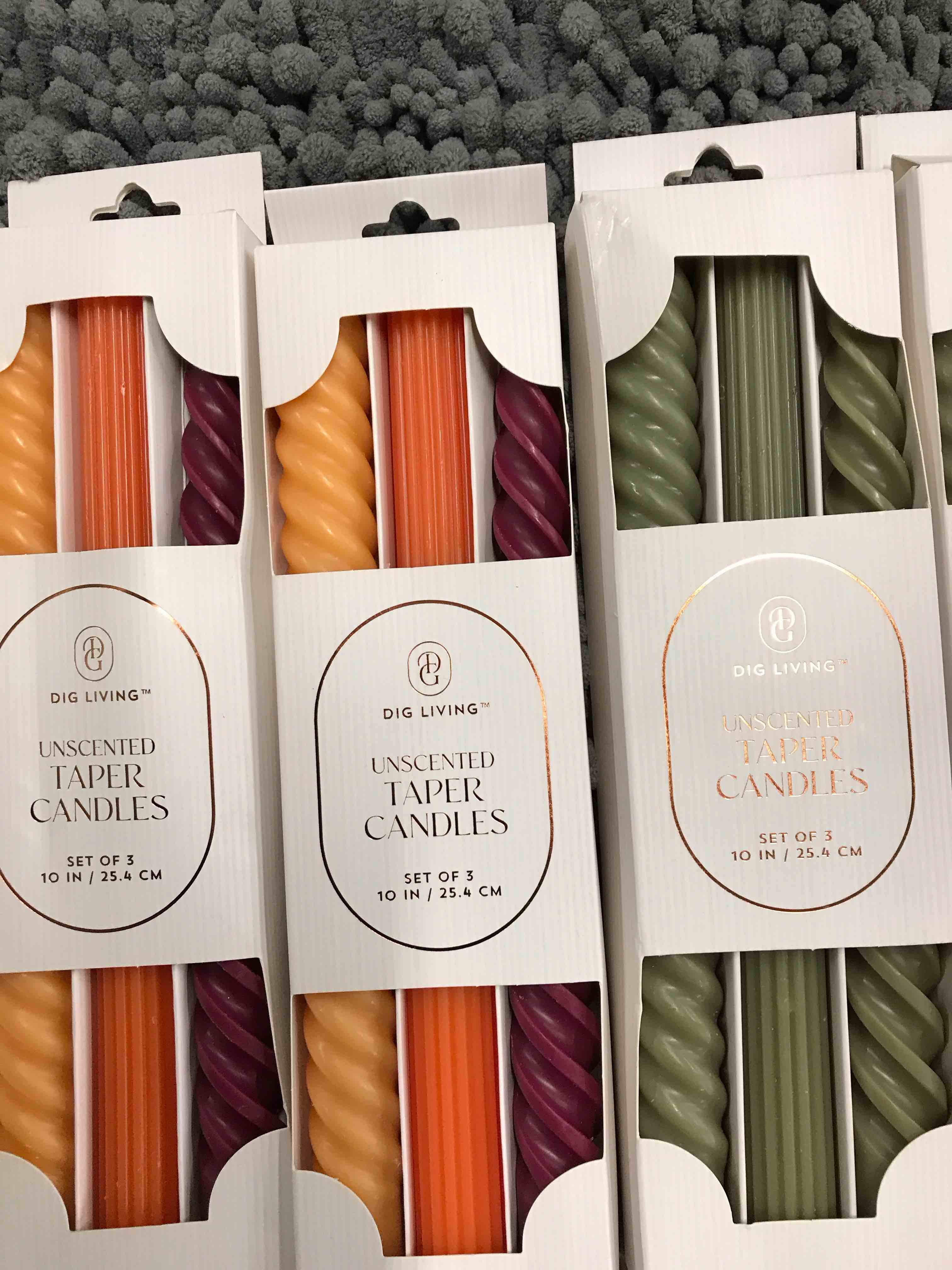 Condition photo showing Good Condition for 6 Sets Taper Candles