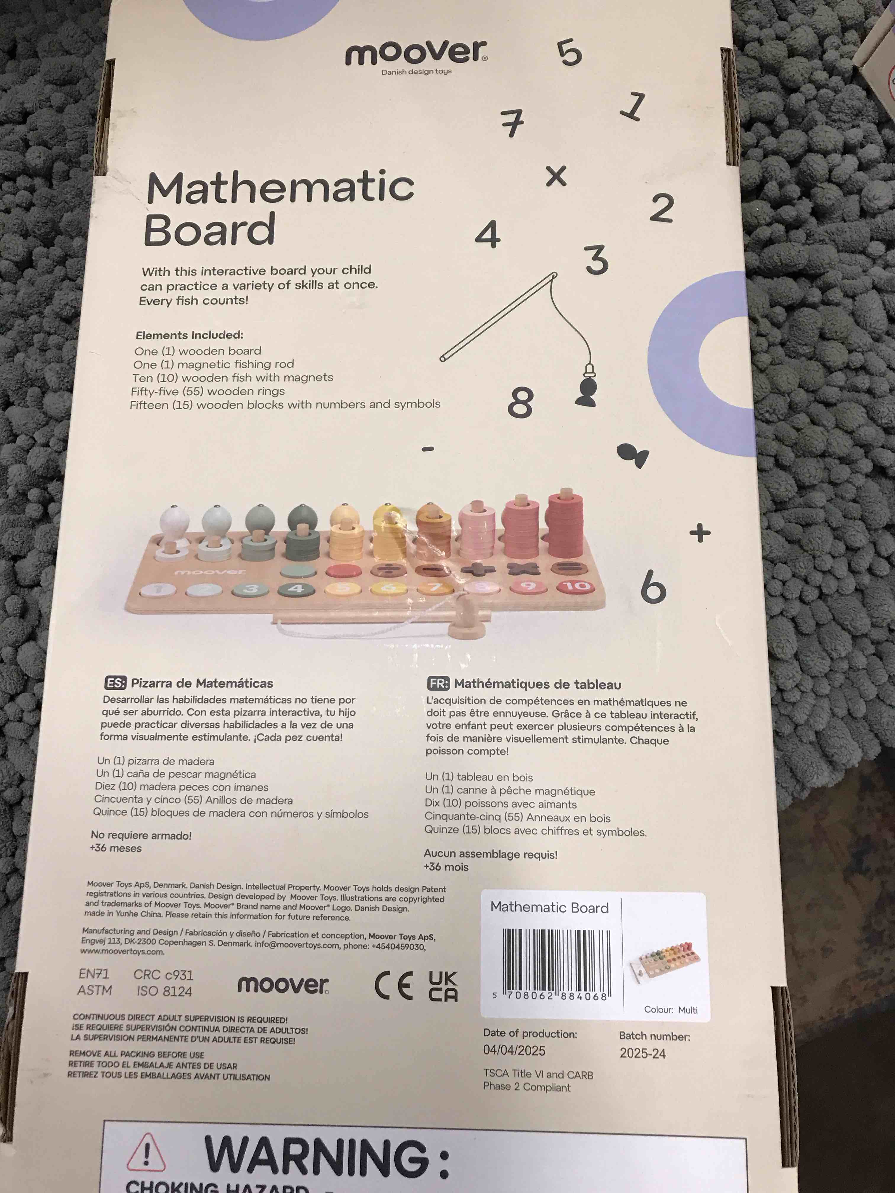 Condition photo showing New/Like New for moover Mathematic Board