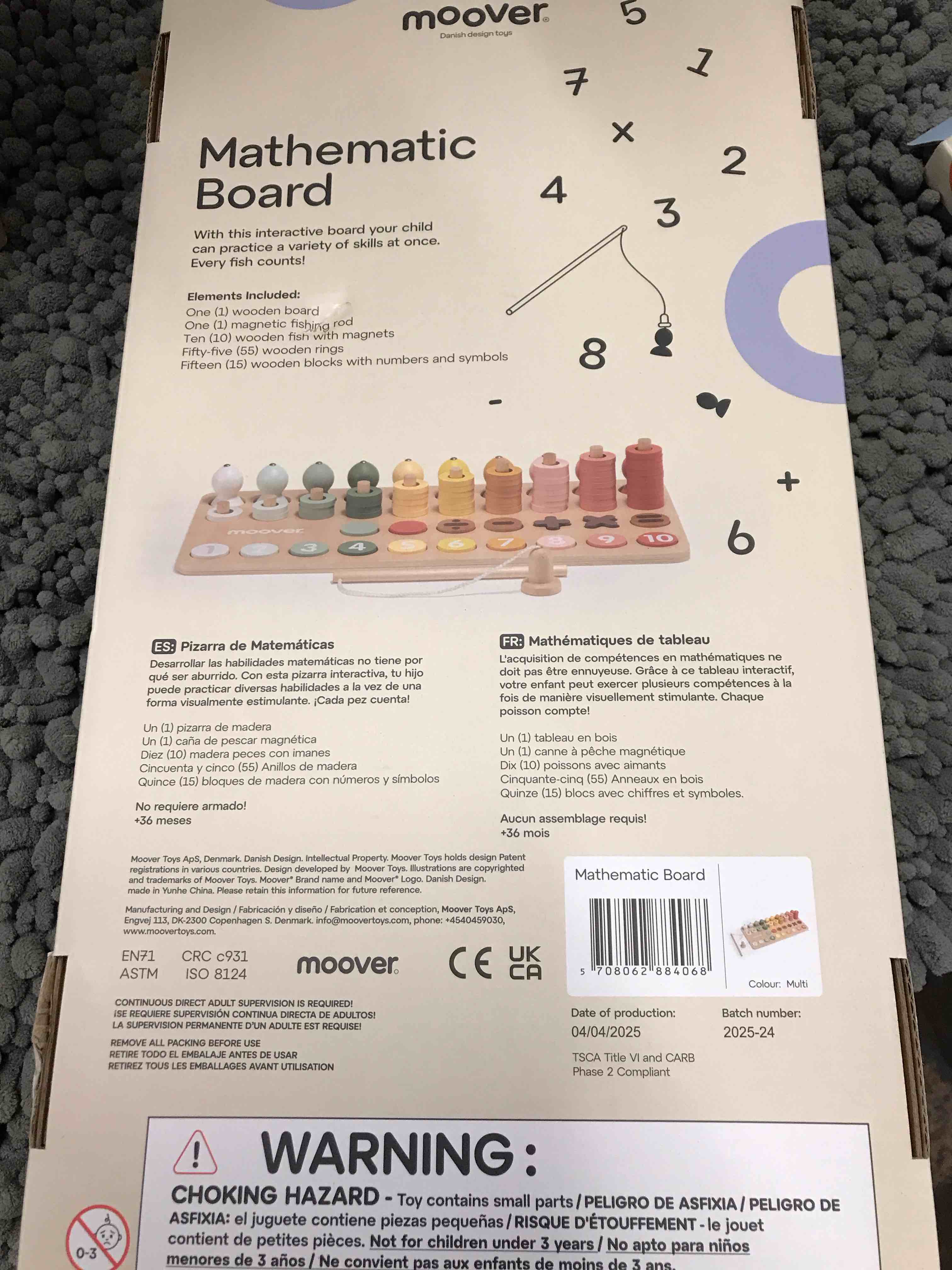 Condition photo showing New/Like New for moover Mathematic Board