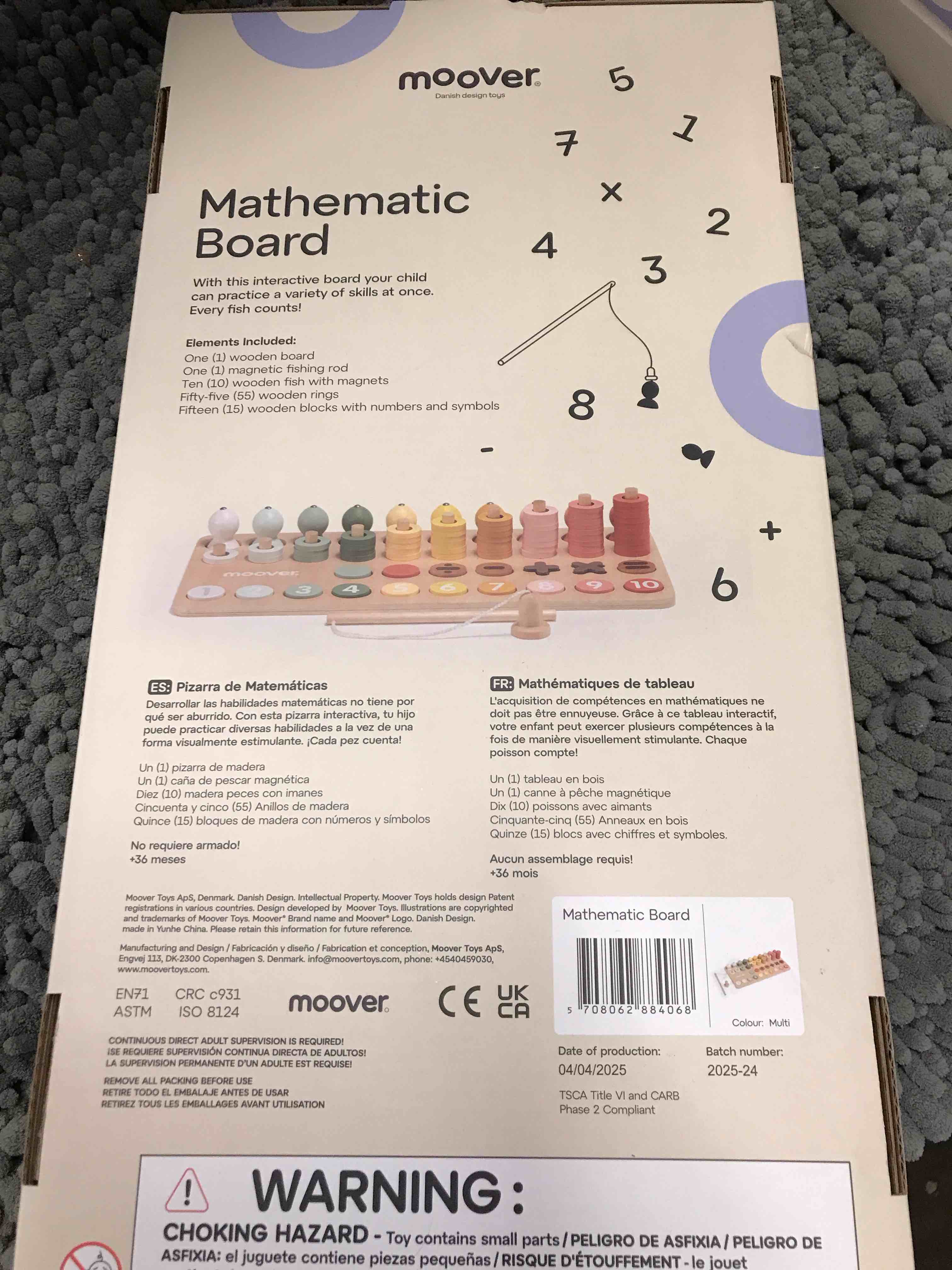 Condition photo showing New/Like New for moover Mathematic Board