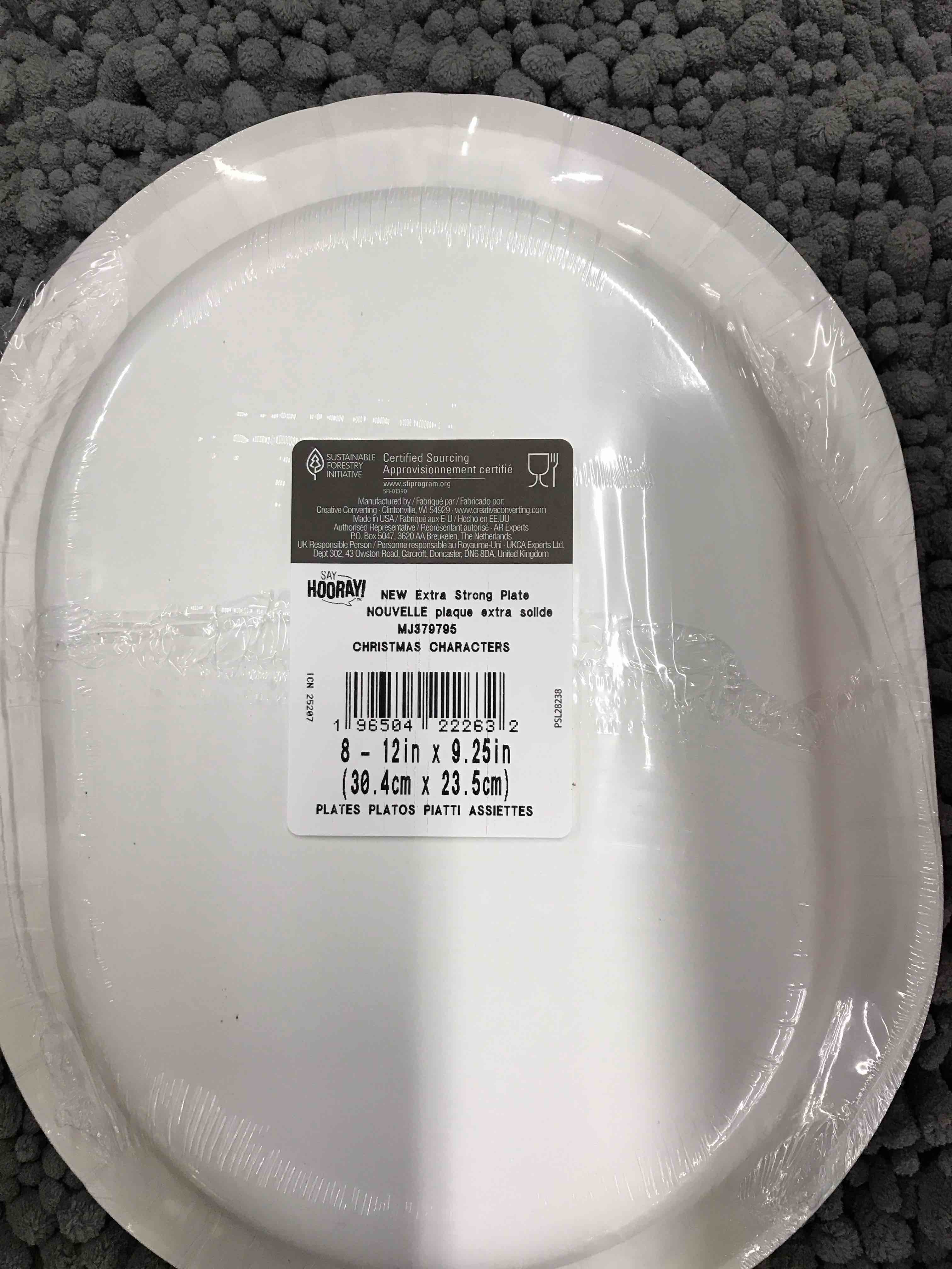 Condition photo showing New/Like New for 12 Sets of 8 Count Christmas Plates