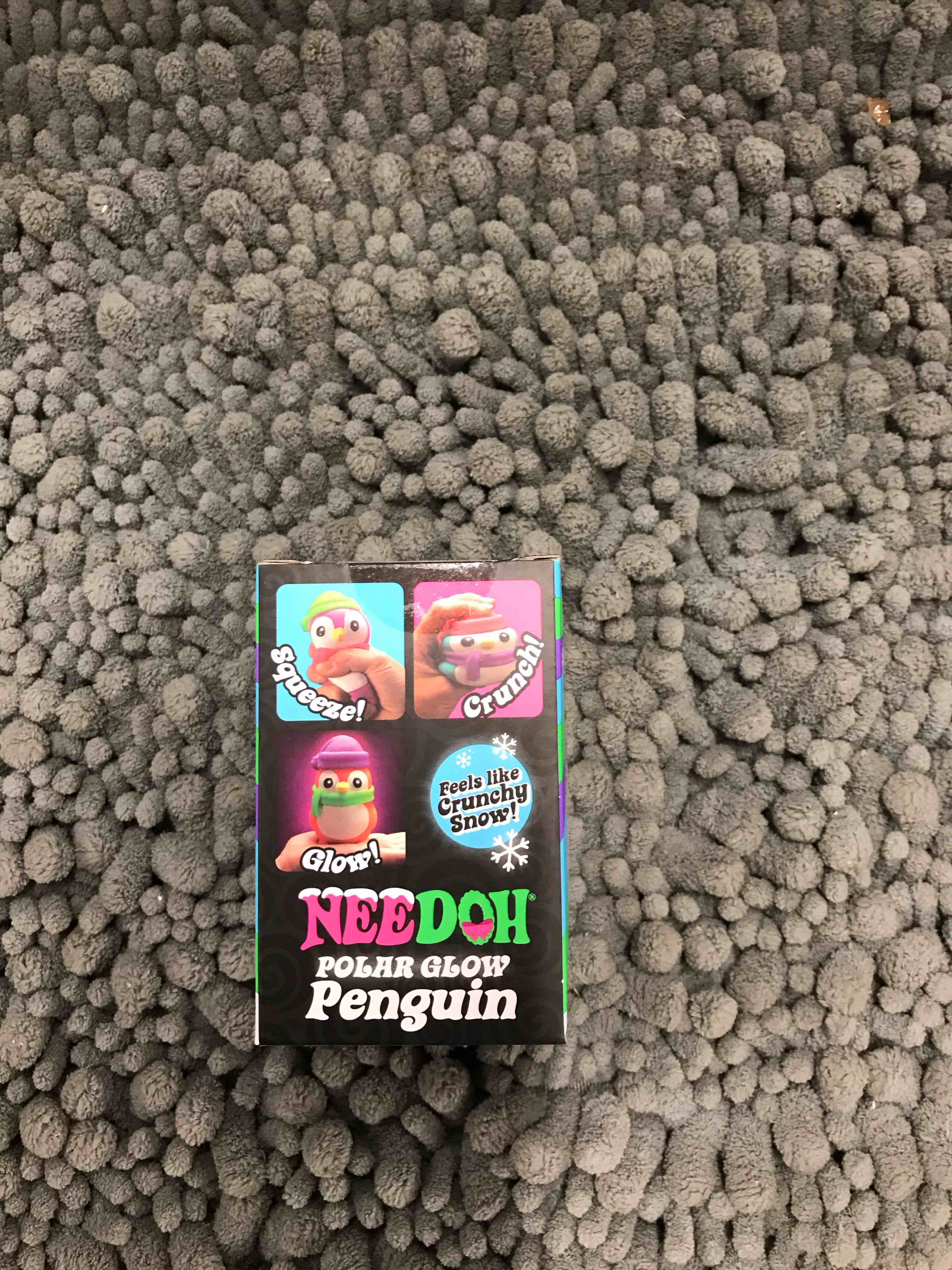 Condition photo showing New/Like New for NeeDoh Squishmas Polar Glow Penguin.   Set of 12.  Great for Kids Christmas Party