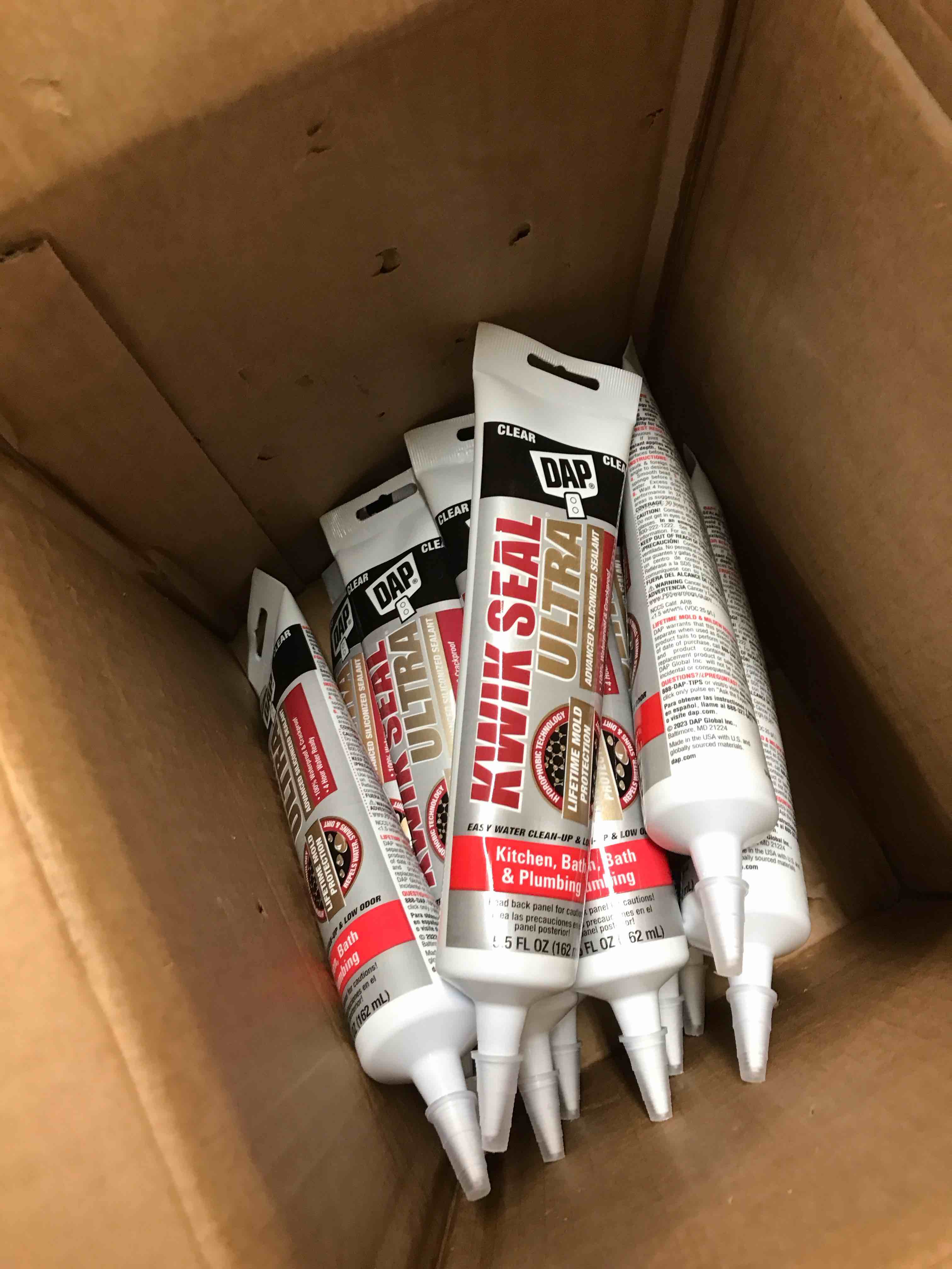 Condition photo showing New/Like New for DAP Kwik Seal Ultra Premium Kitchen & Bath Sealant  Clear  5.5 Oz.