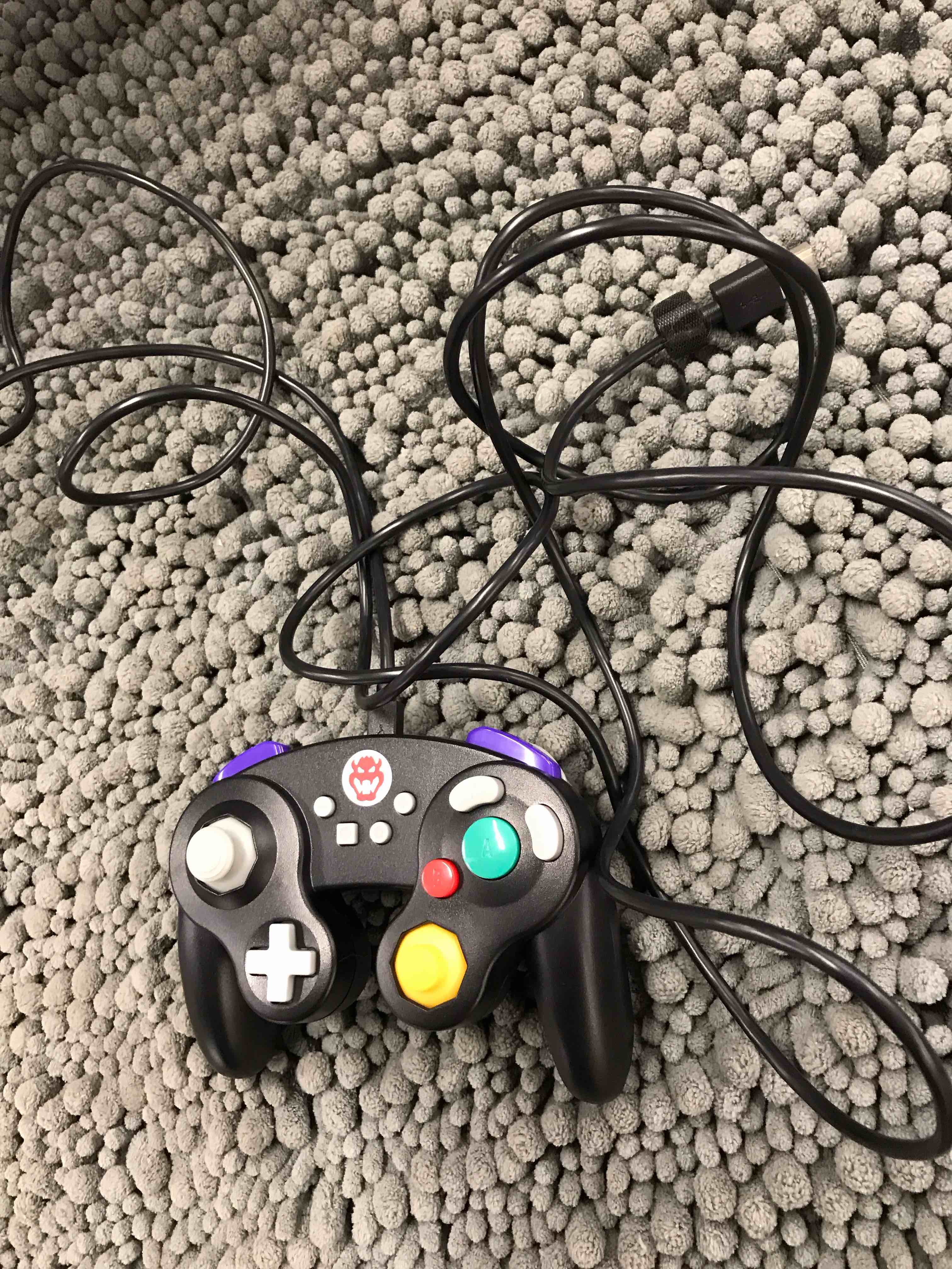 Condition photo showing As Is for PowerA GameCube Style Wired Controller for Nintendo Switch - Bowser