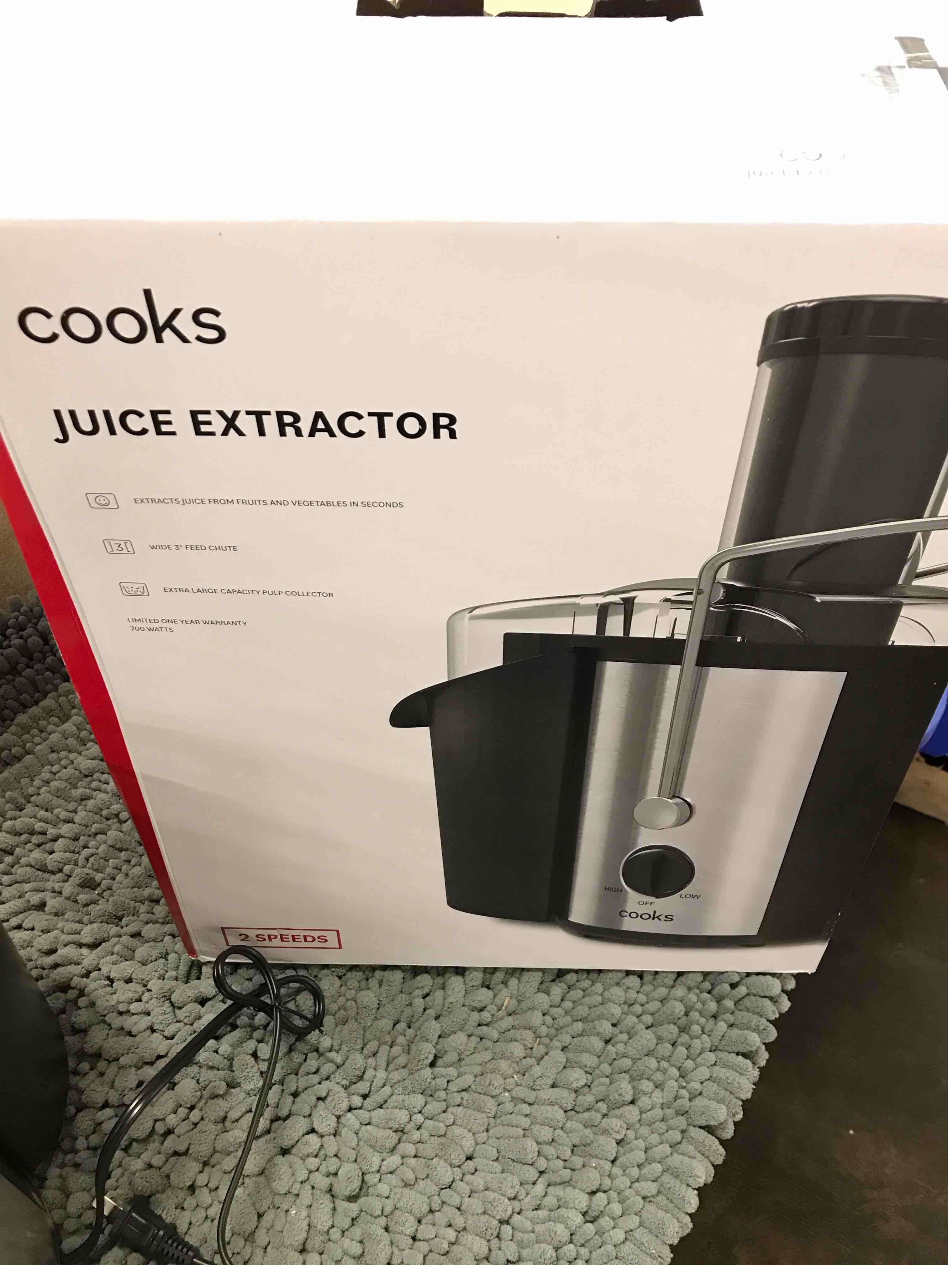 Condition photo showing As Is for cooks Juice Extractor