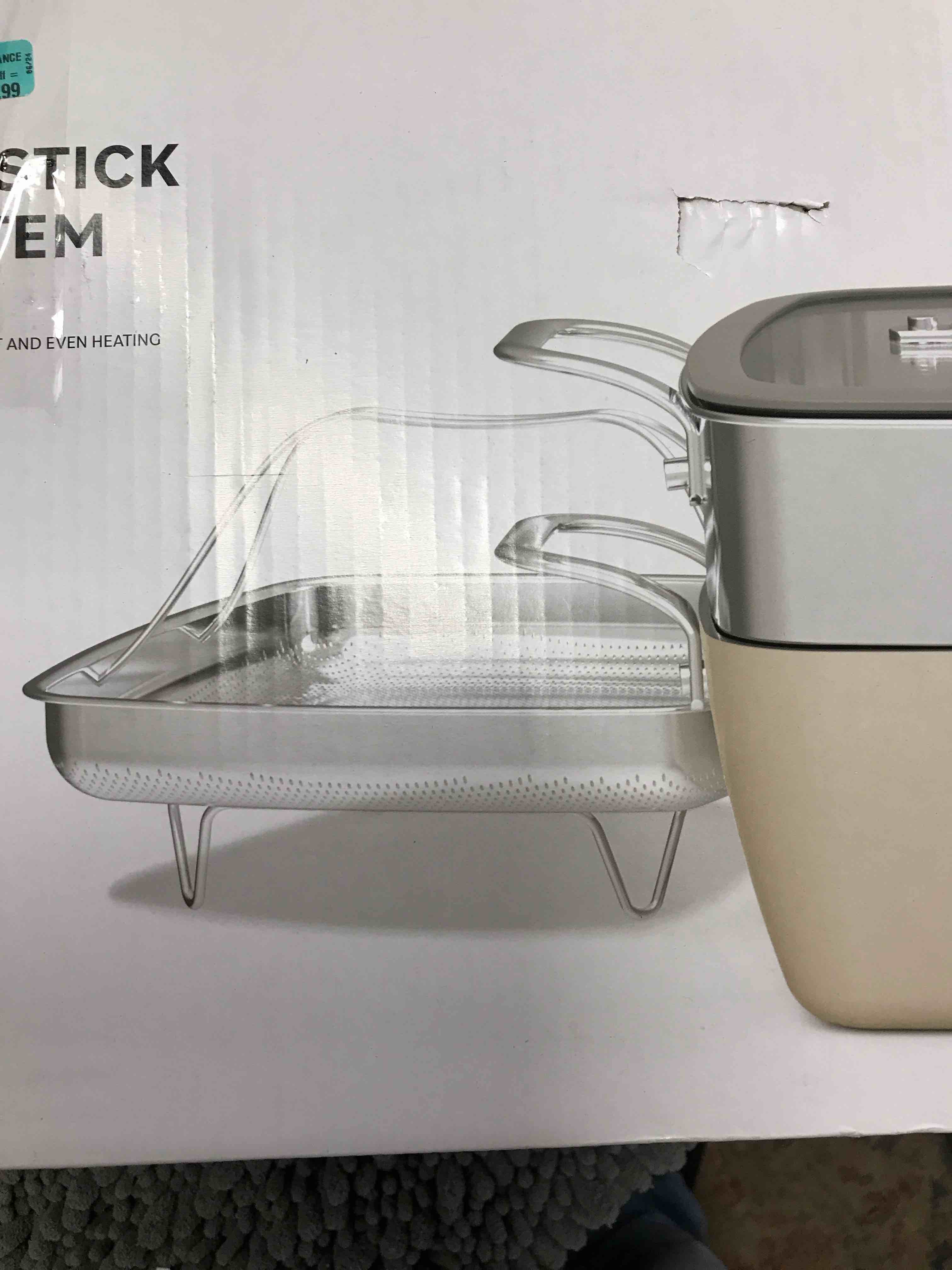 Condition photo showing As Is for cooks Ceramic Nonstick Cooking System 