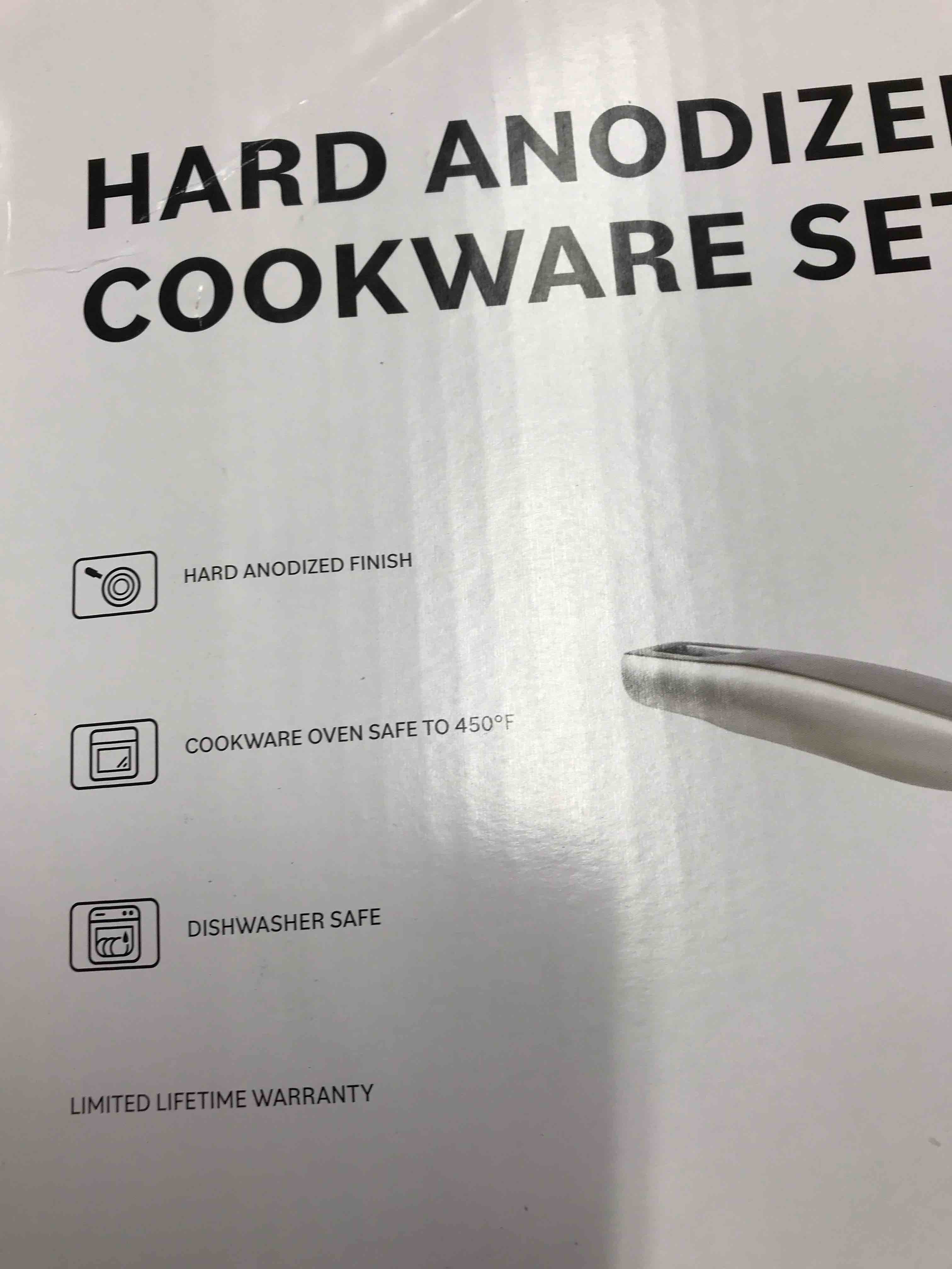 Condition photo showing As Is for cooks 10 Piece Cookware Set