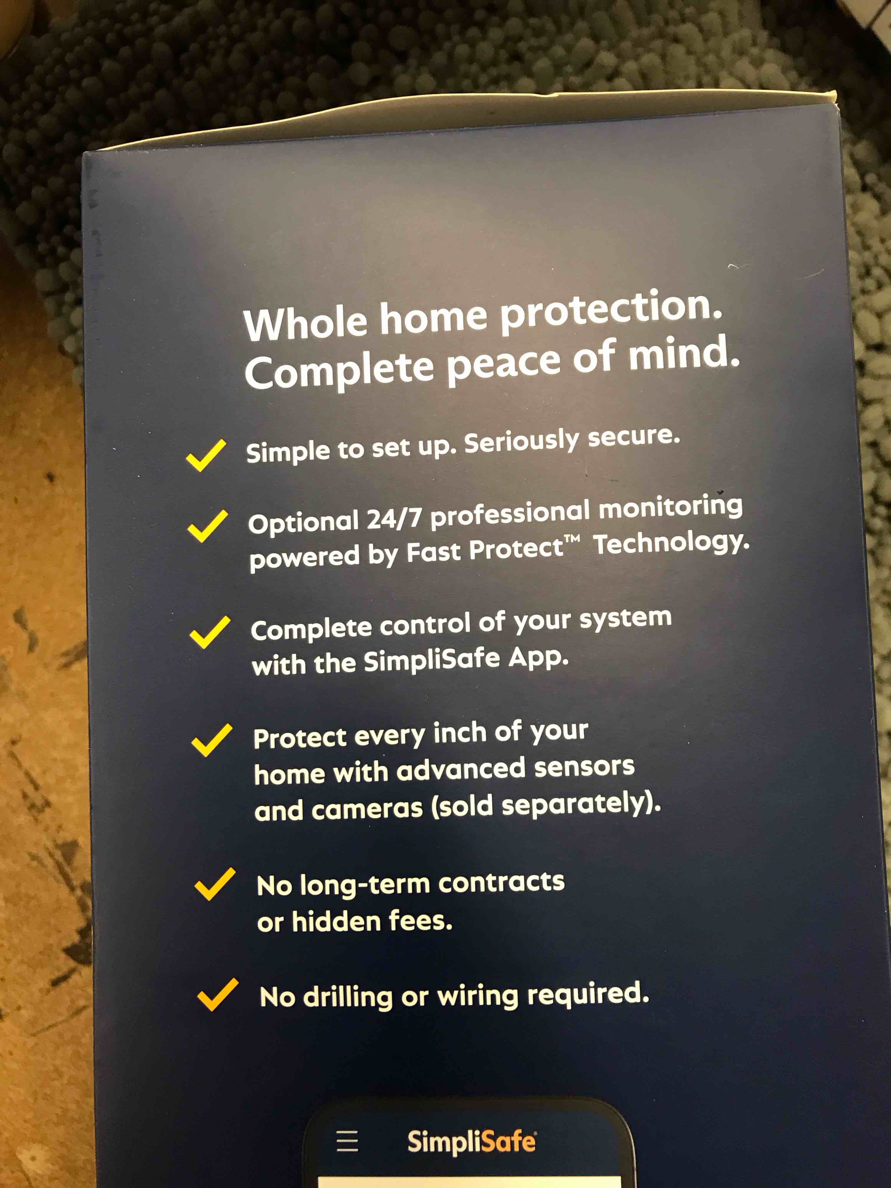 Condition photo showing New/Like New for SimpliSafe Home Security System 7Piece Kit