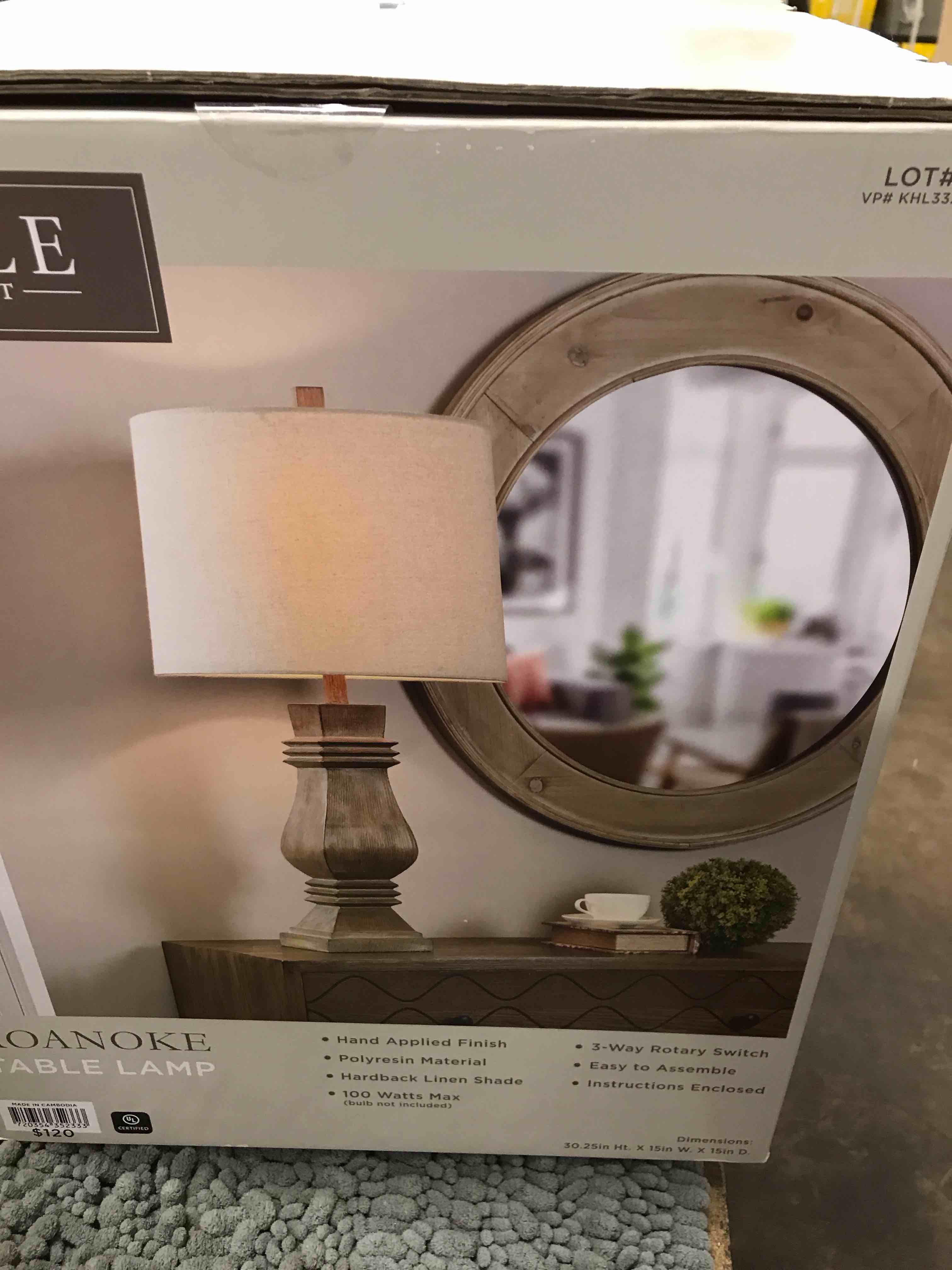 Condition photo showing As Is for Style Craft Table Lamp