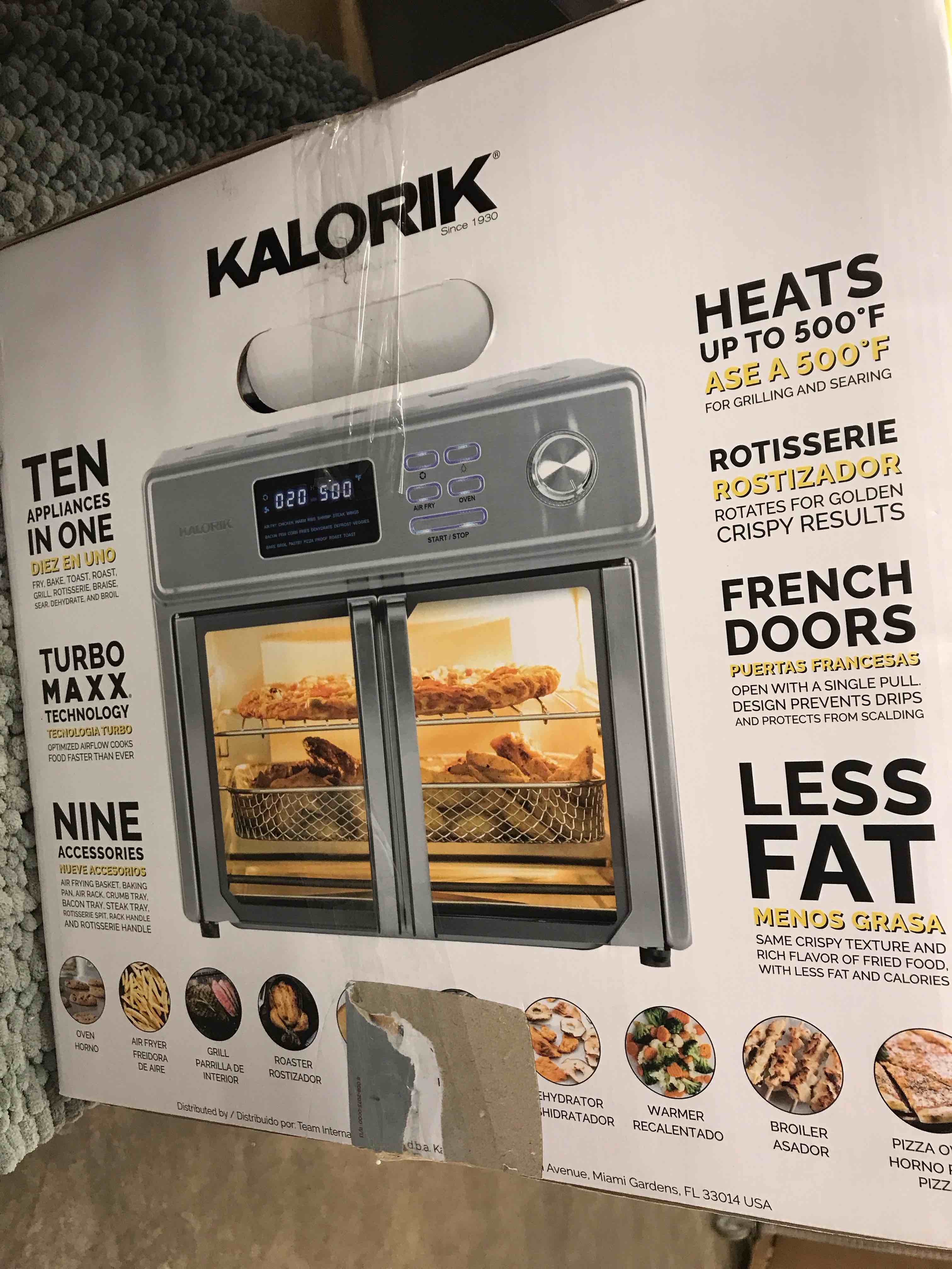 Condition photo showing As Is for Kalorik® MAXX® 26 Quart Digital Air Fryer Oven AFO 46045 SS