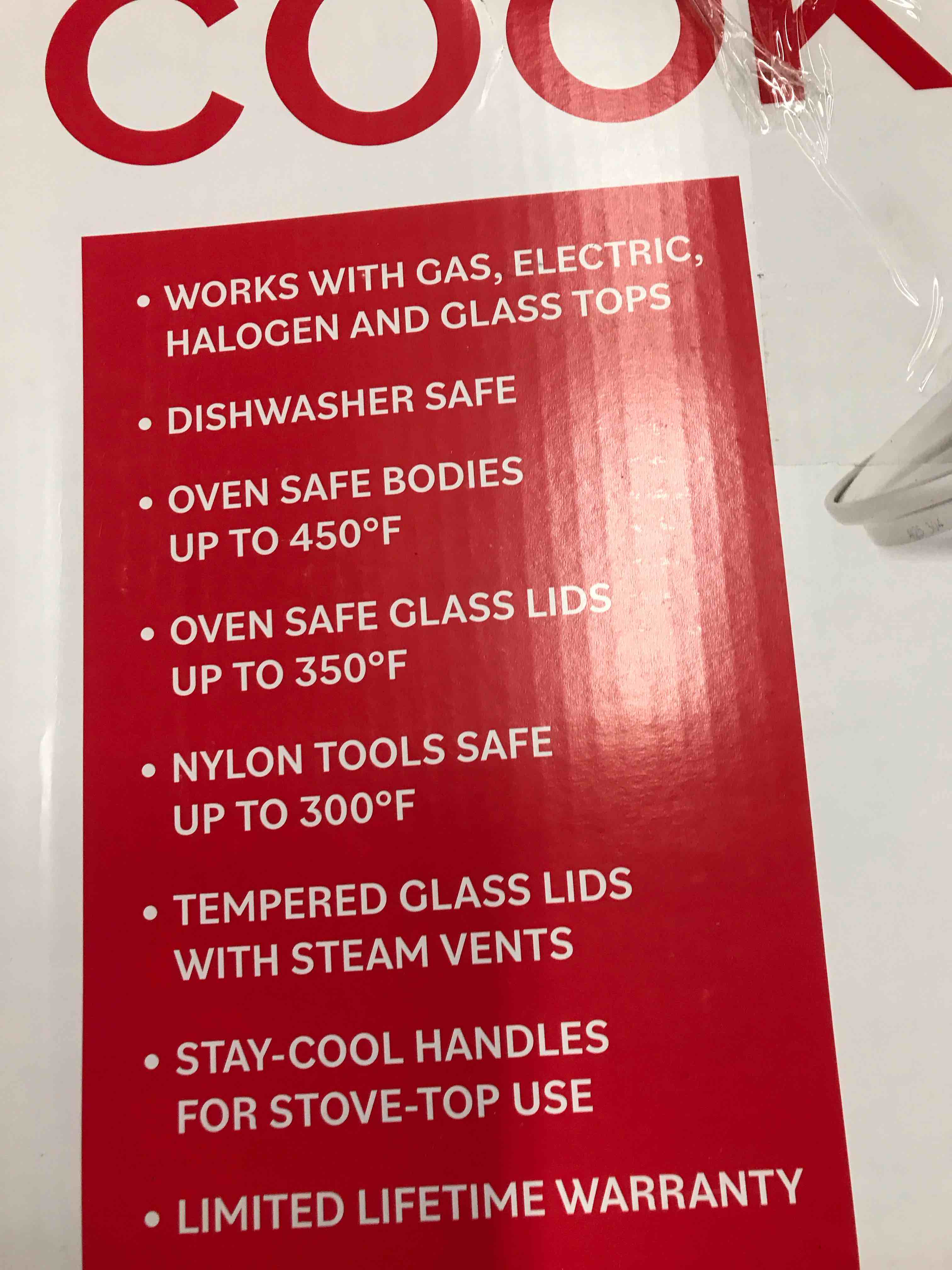 Condition photo showing As Is for Cooks Cookware Set