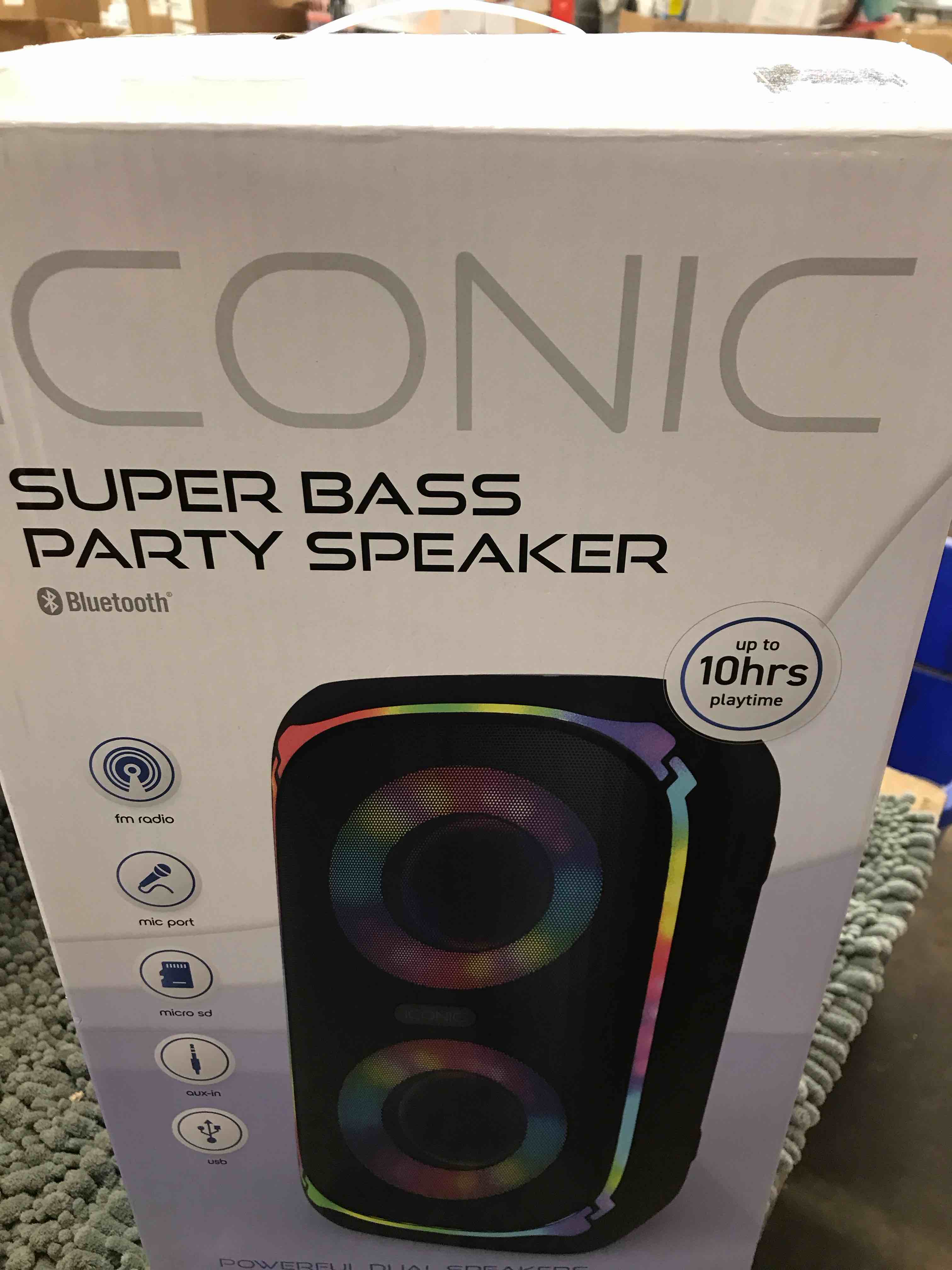 Iconic Super Bass Party Speaker