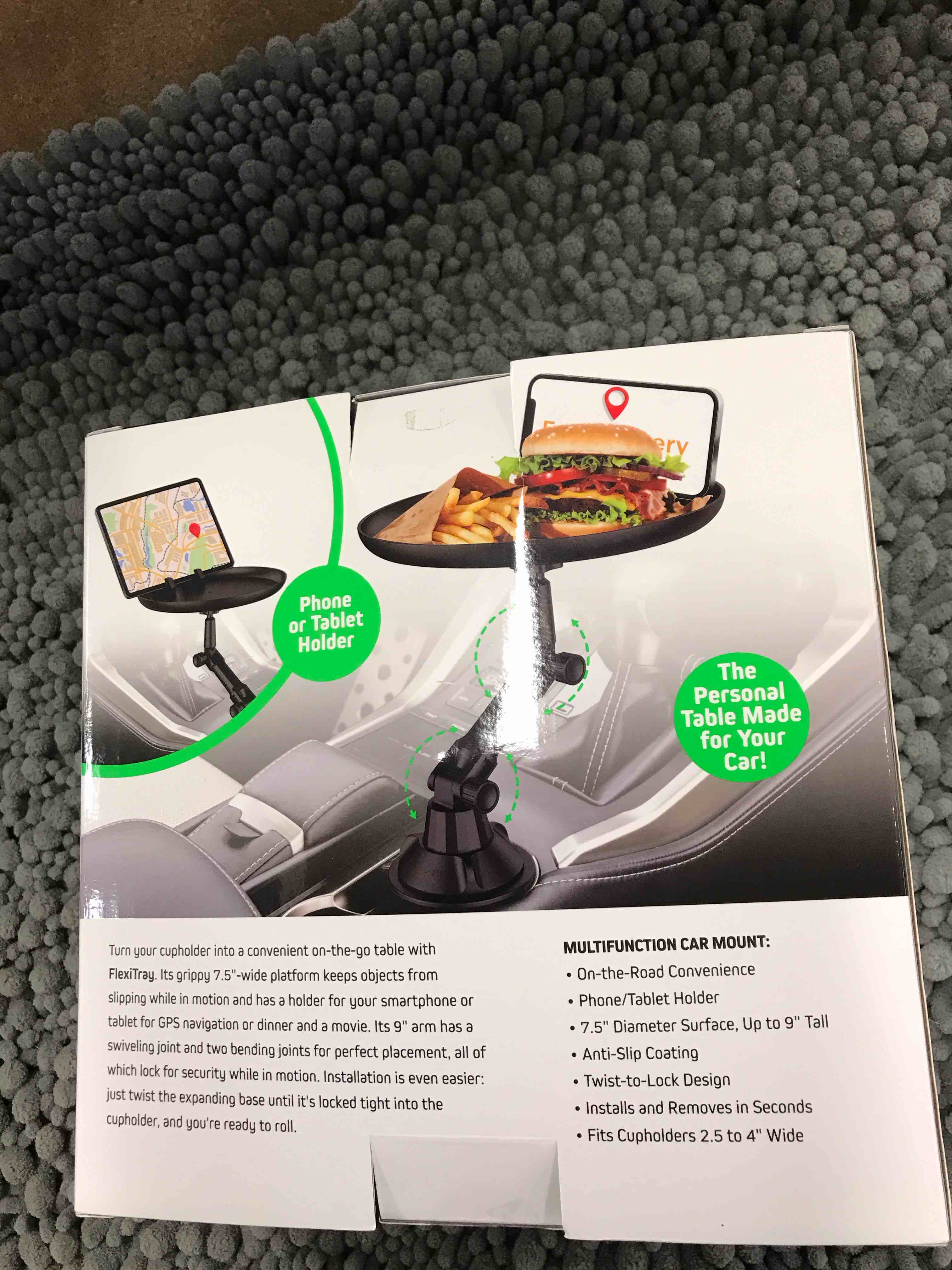 Condition photo showing As Is for Flexitray Cupholder Table