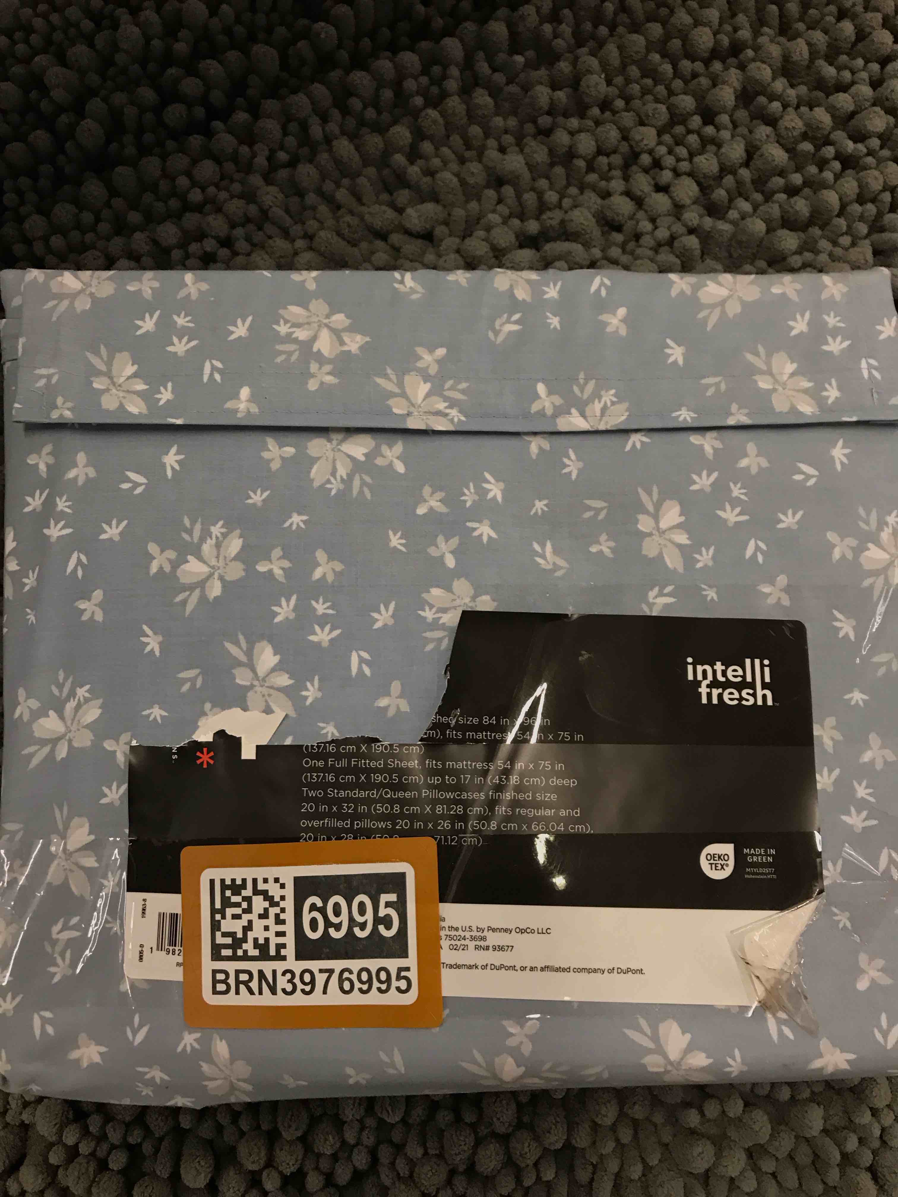 Condition photo showing As Is for Full Size Sheet Set