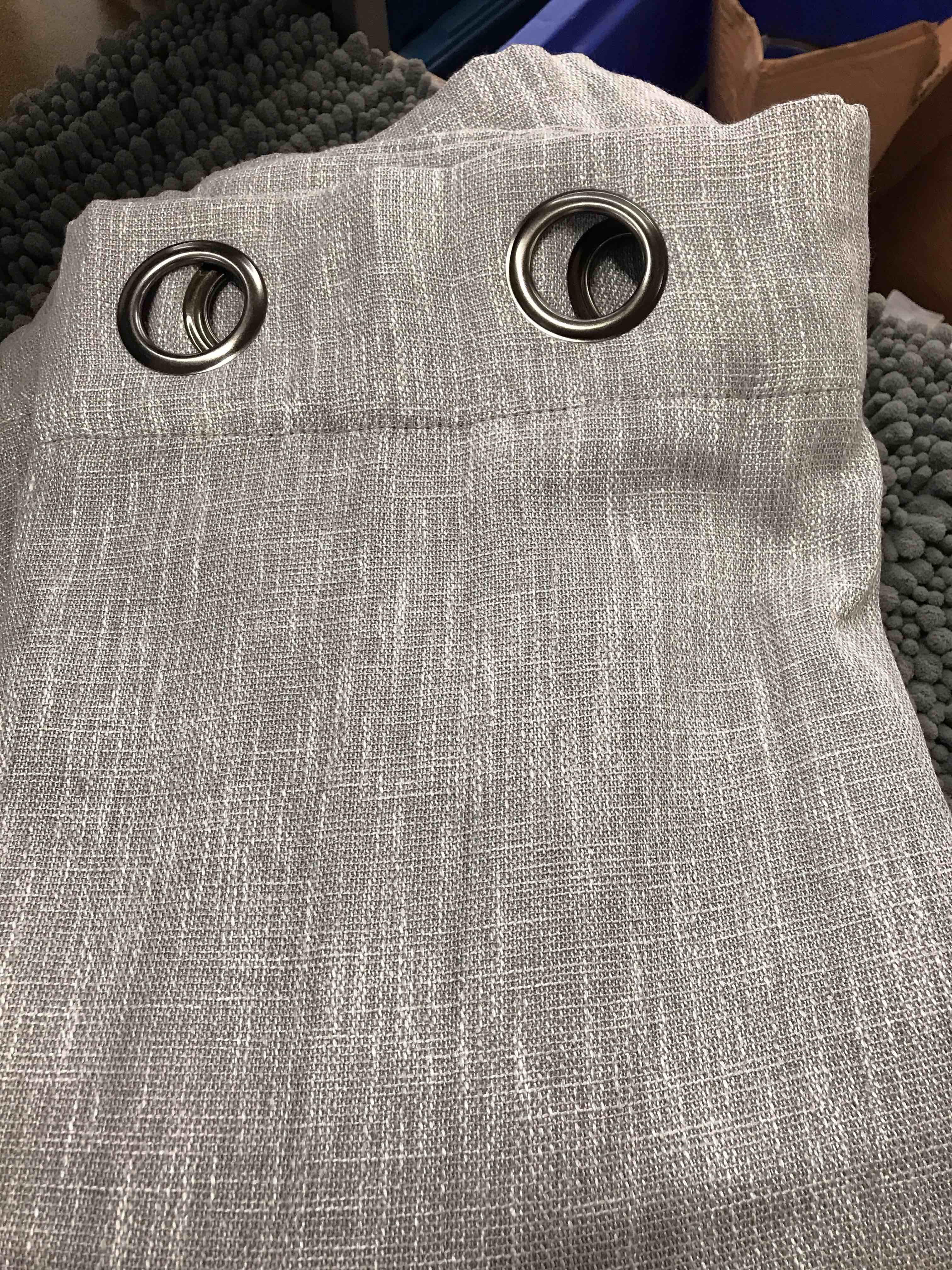 Condition photo showing As Is for One Panel Gray.      50x84”