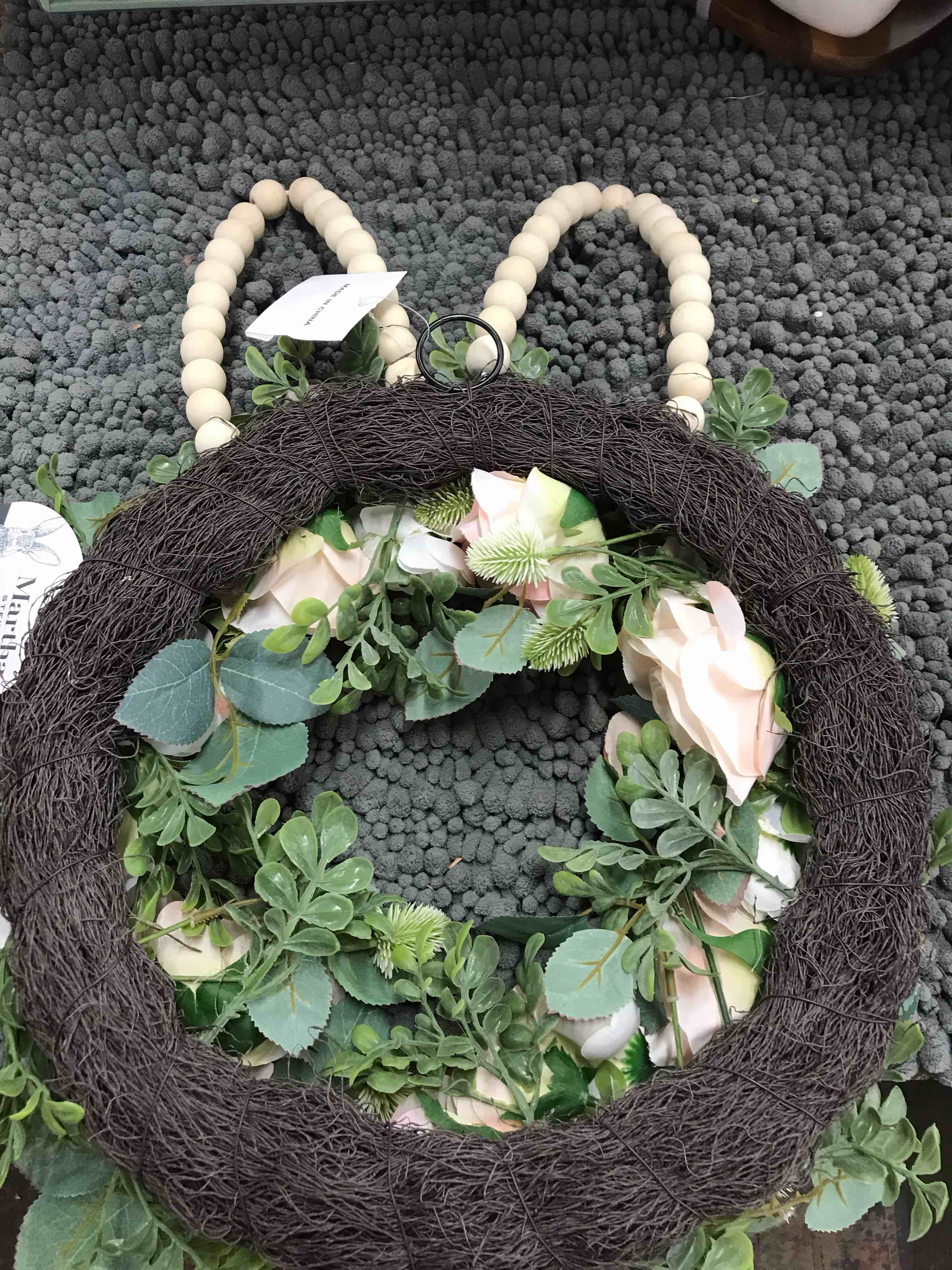 Condition photo showing As Is for Martha Stewart Easter Wreath