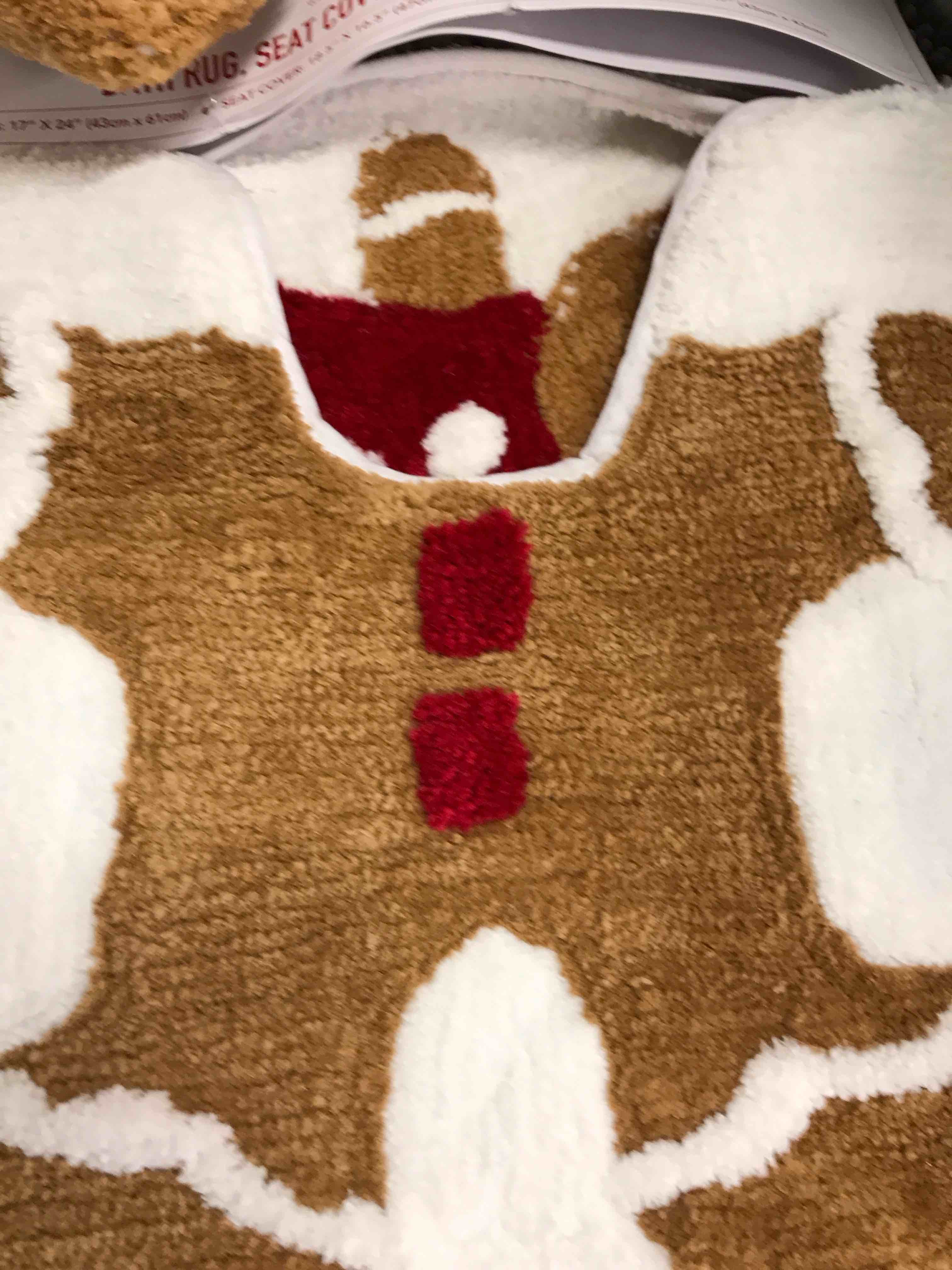 Condition photo showing As Is for 3 Piece Christmas Bathroom Set