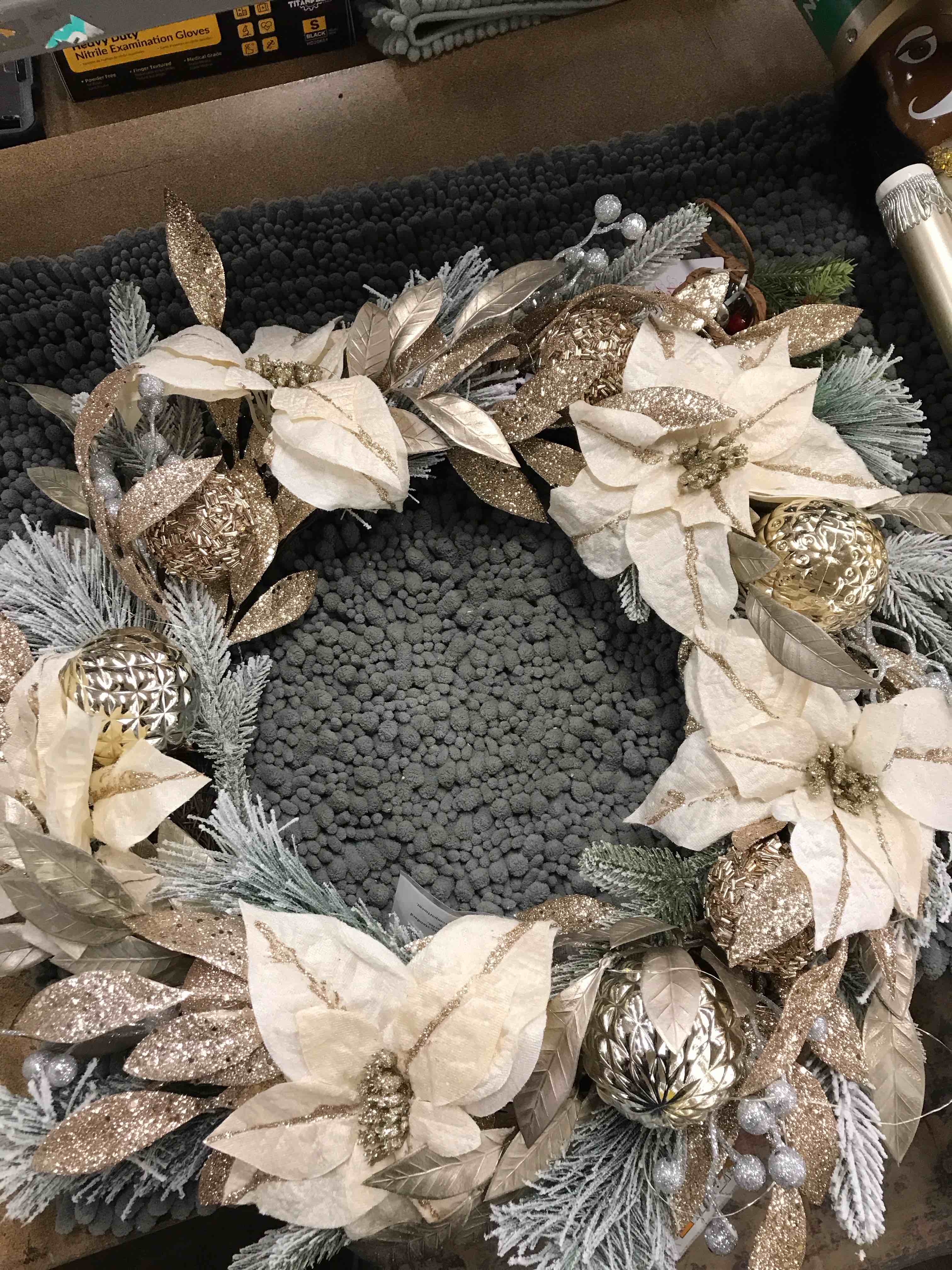 Condition photo showing As Is for Holiday Wreath