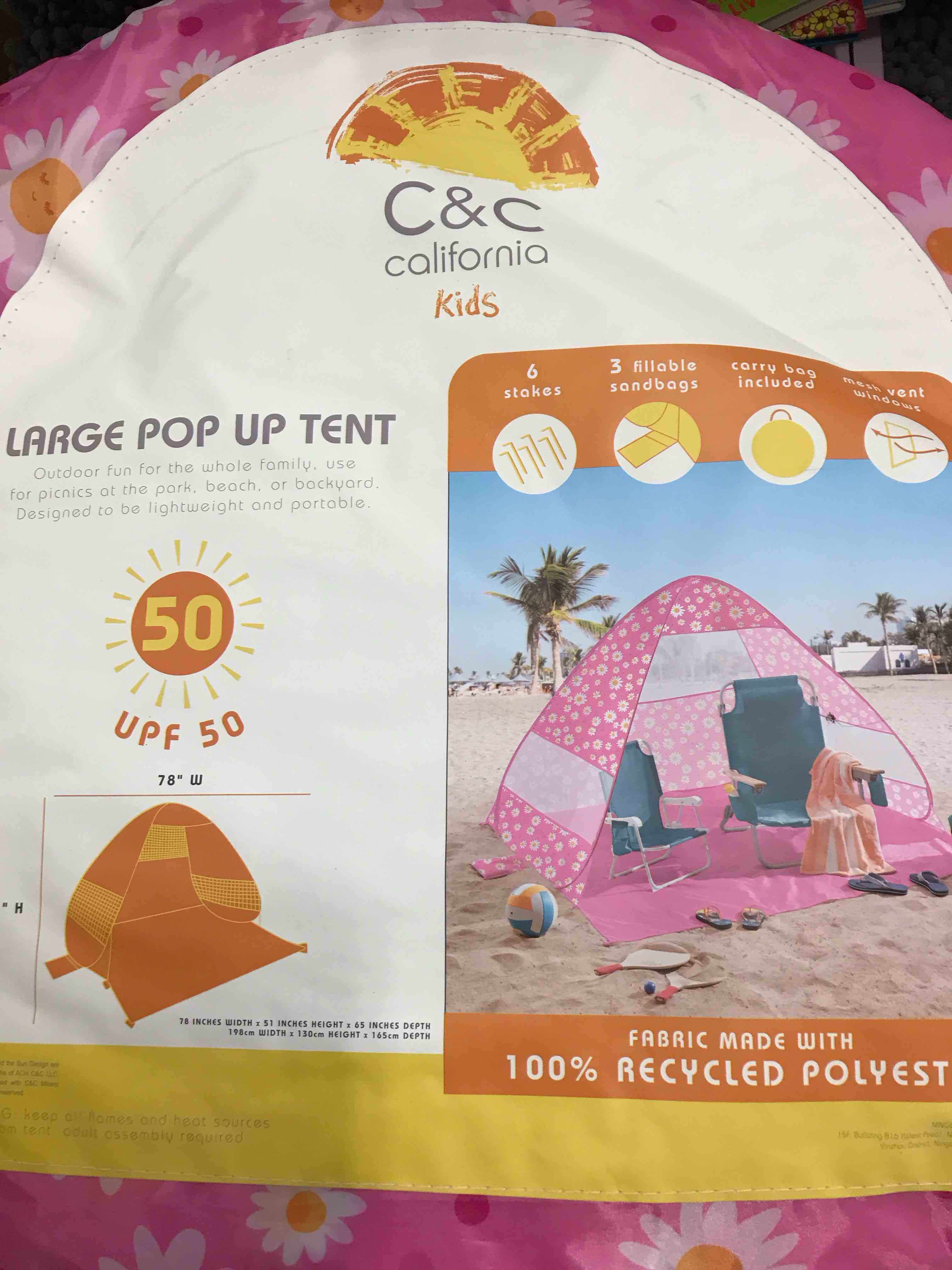 large pop up tent