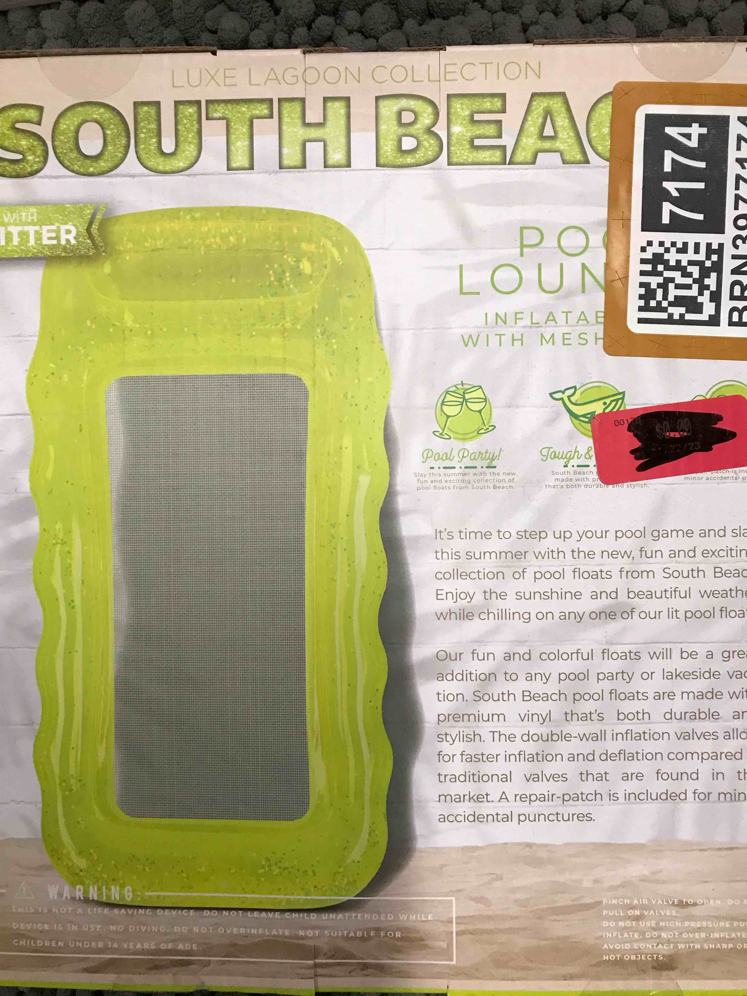 south beach pool lounger