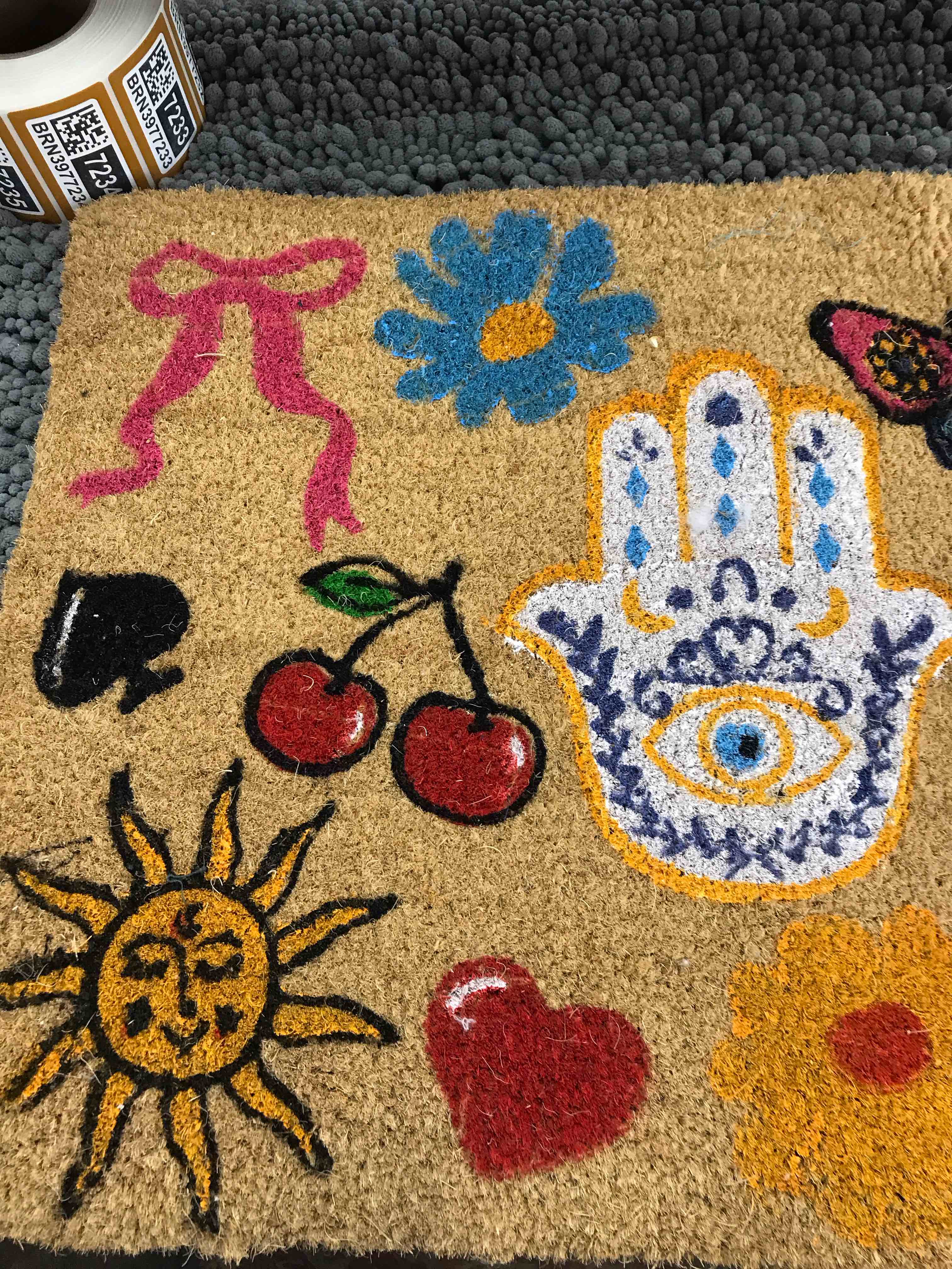 Condition photo showing As Is for Outdoor Mat