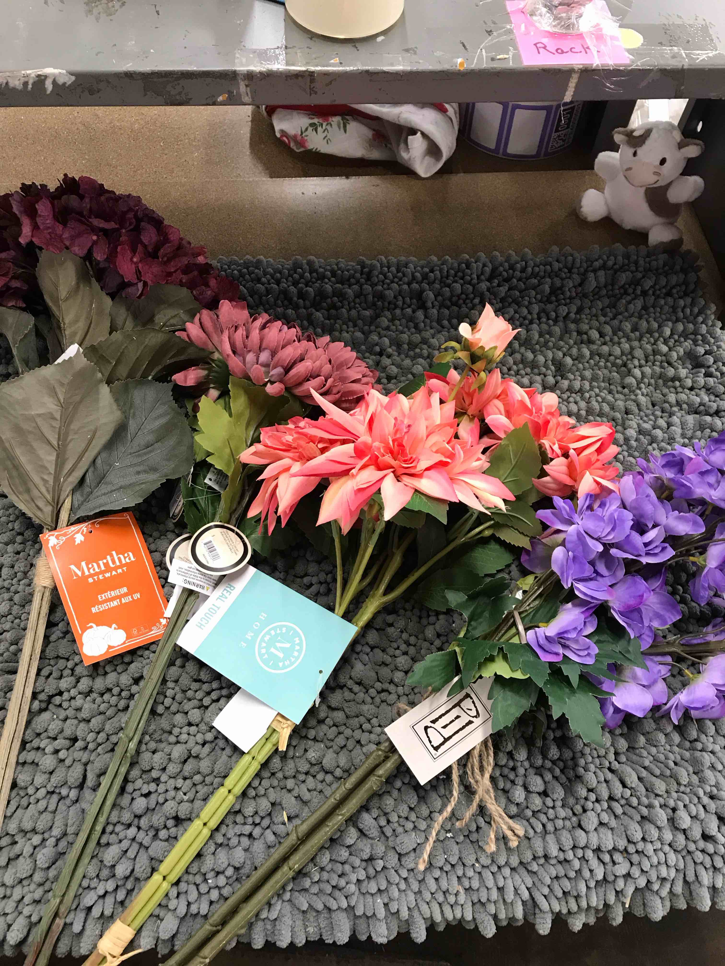 Set of 4 Artificial Flowers 