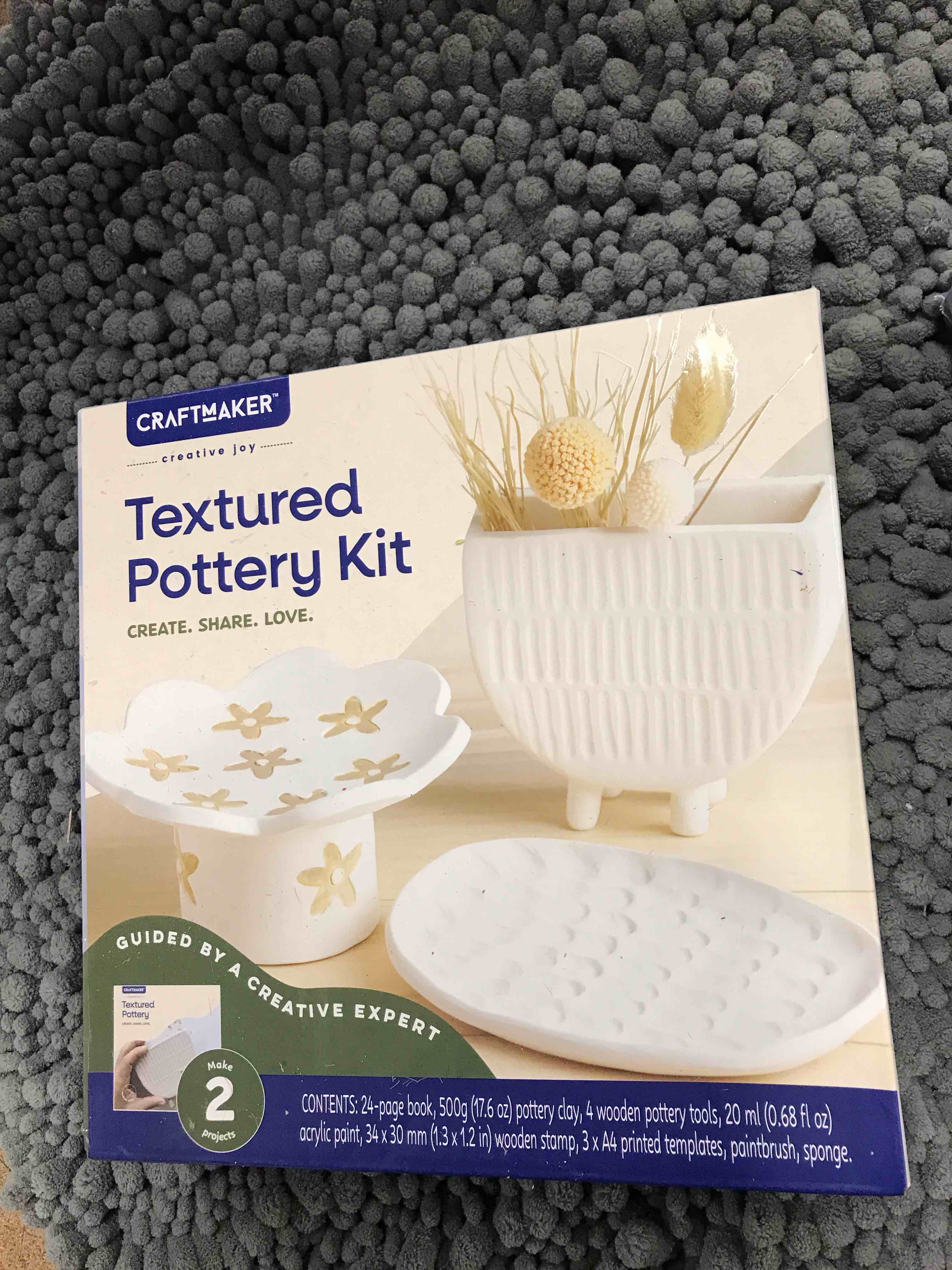 textured pottery kit
