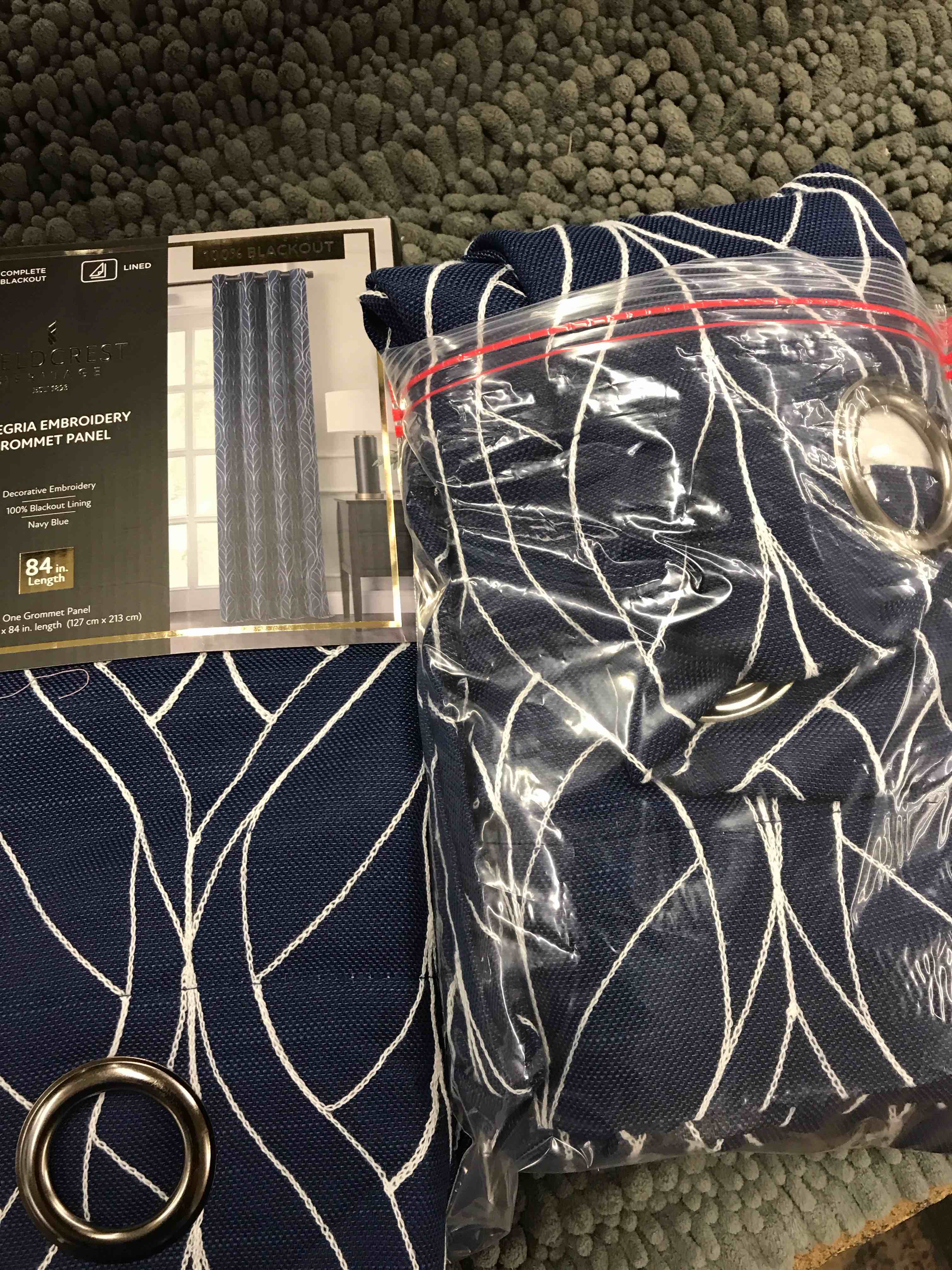 pair of curtains 50x84”