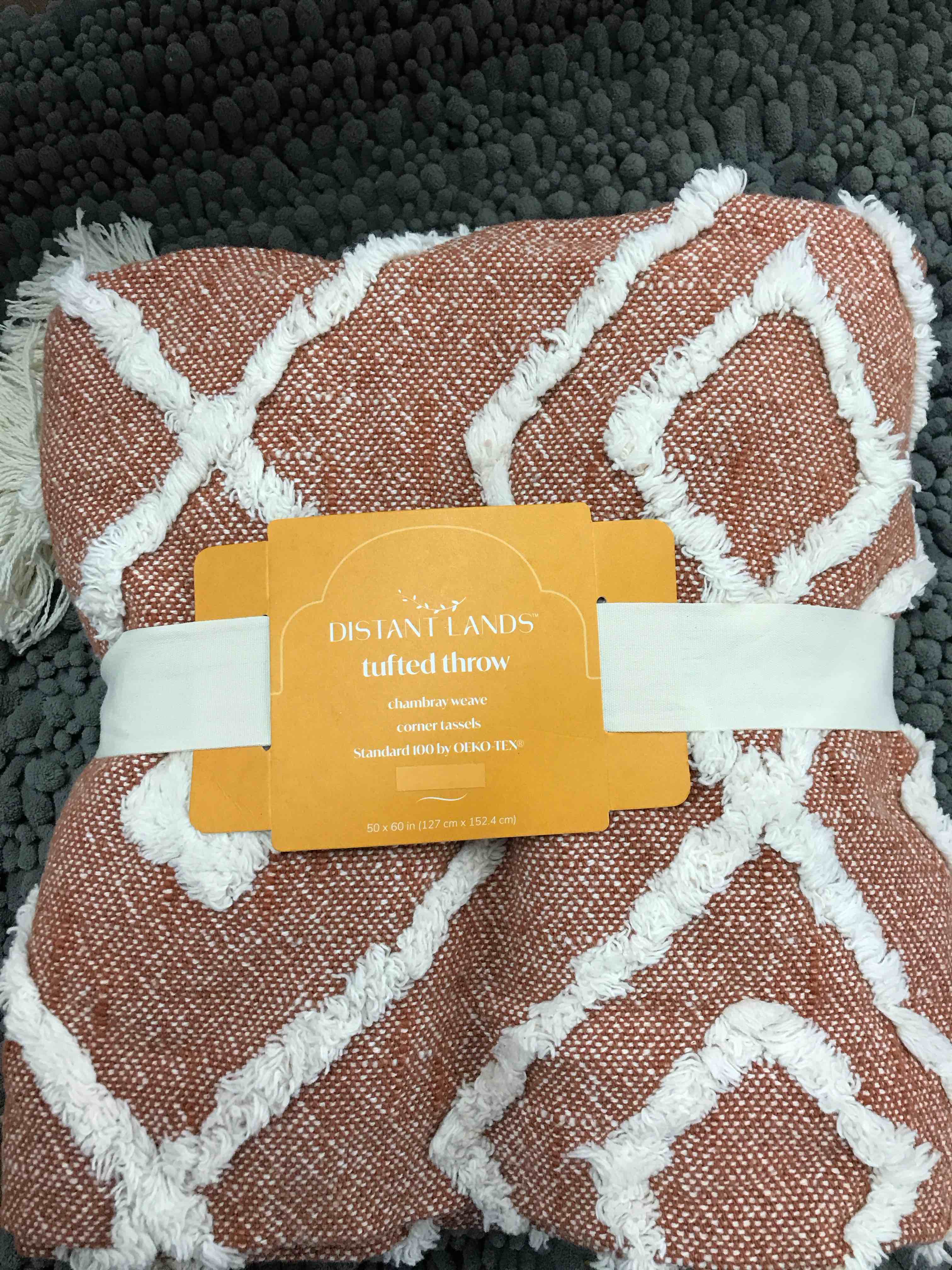 decorative throw. 50x60”