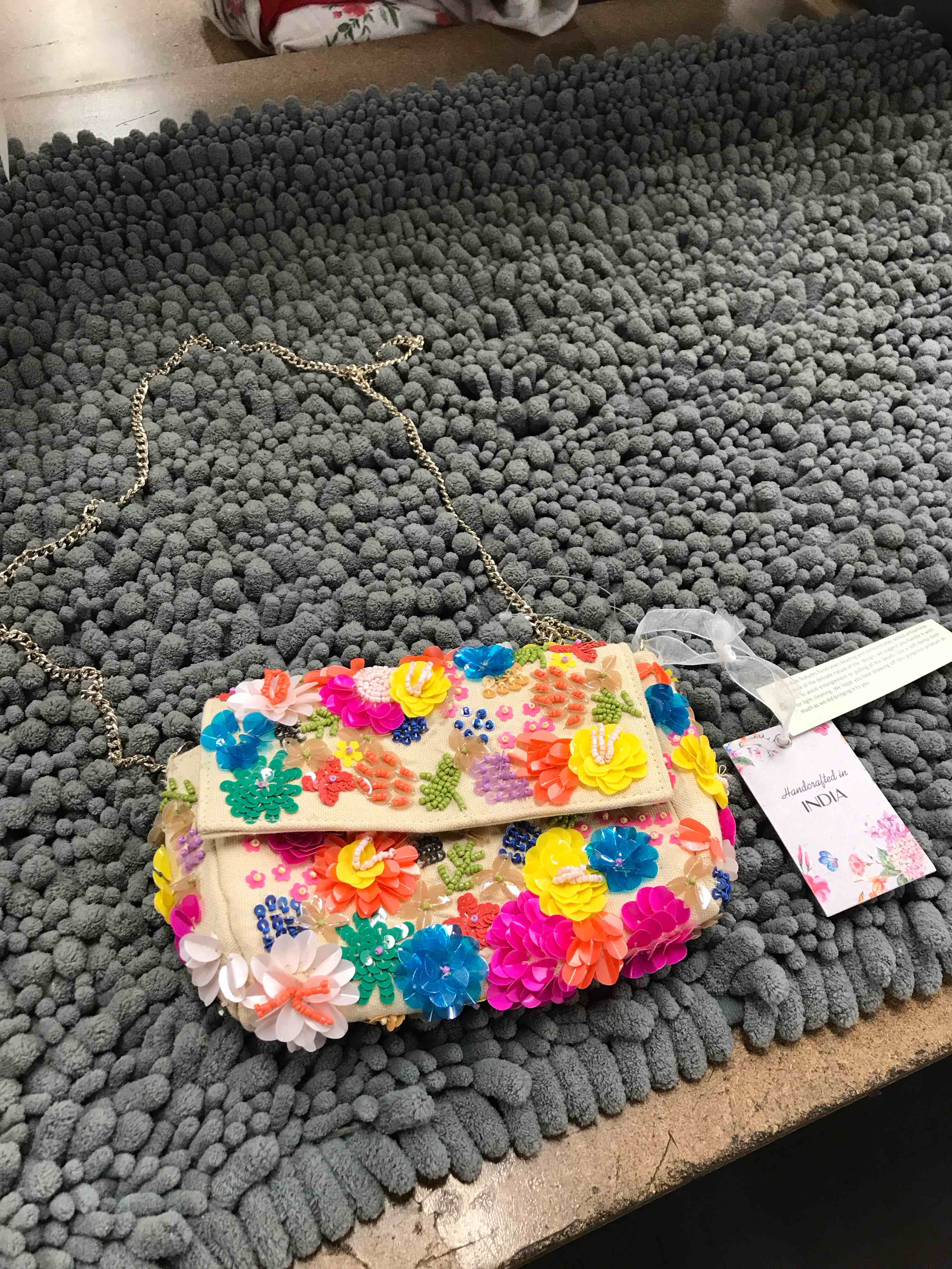 handcrafted in india purse