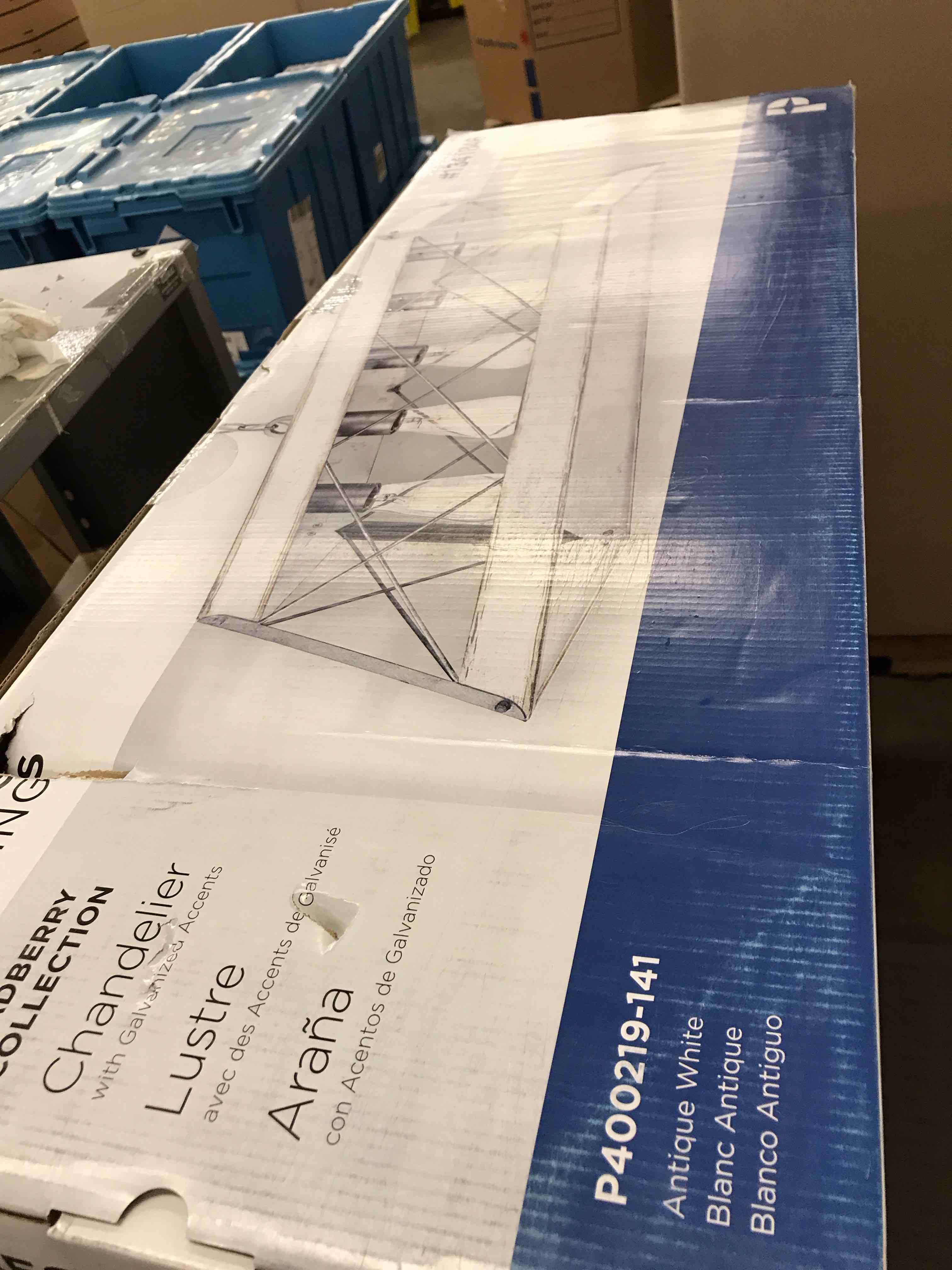 Condition photo showing As Is for progress lighting fixture