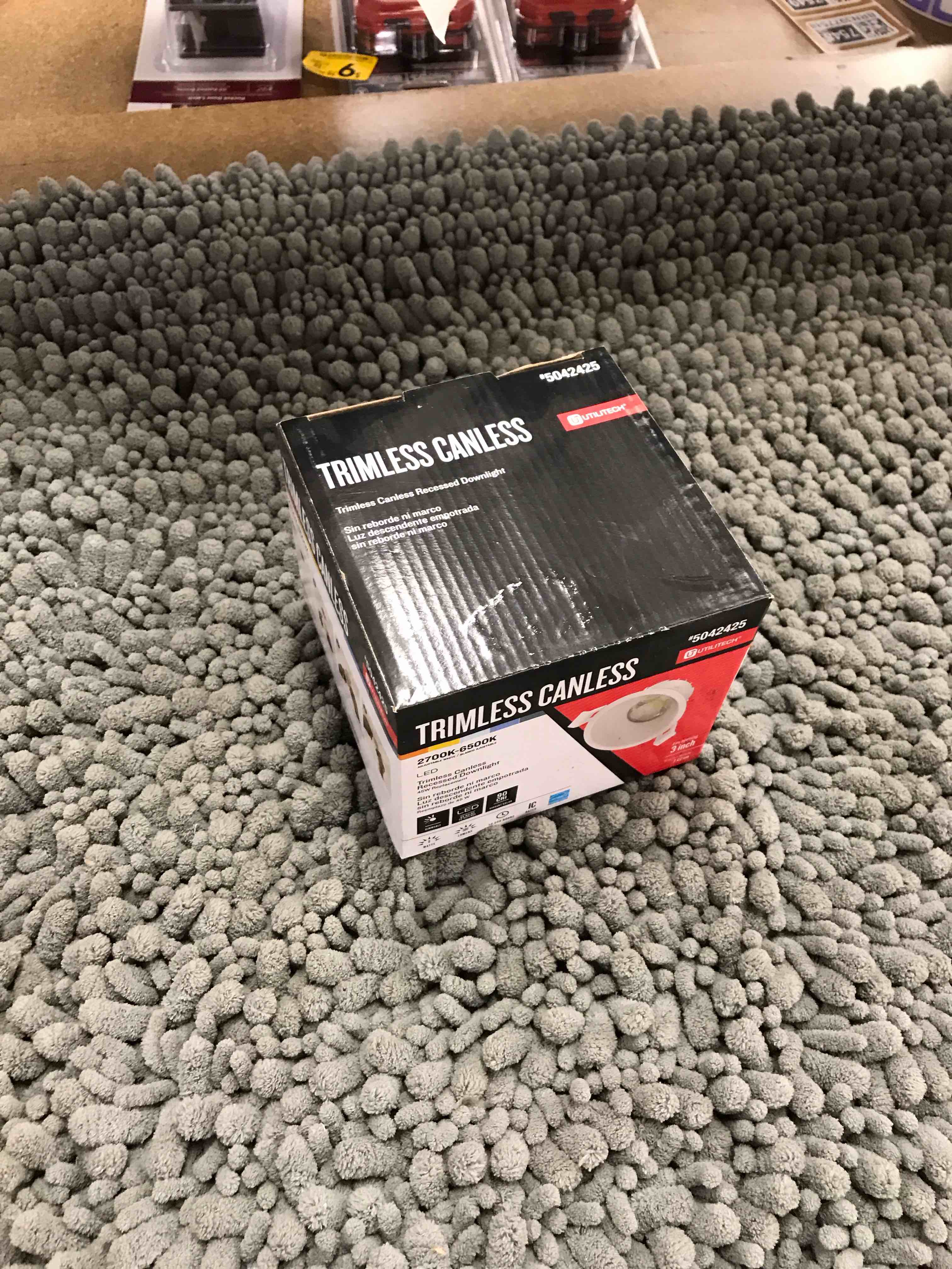 Condition photo showing As Is for trimless canless recessed Dow light