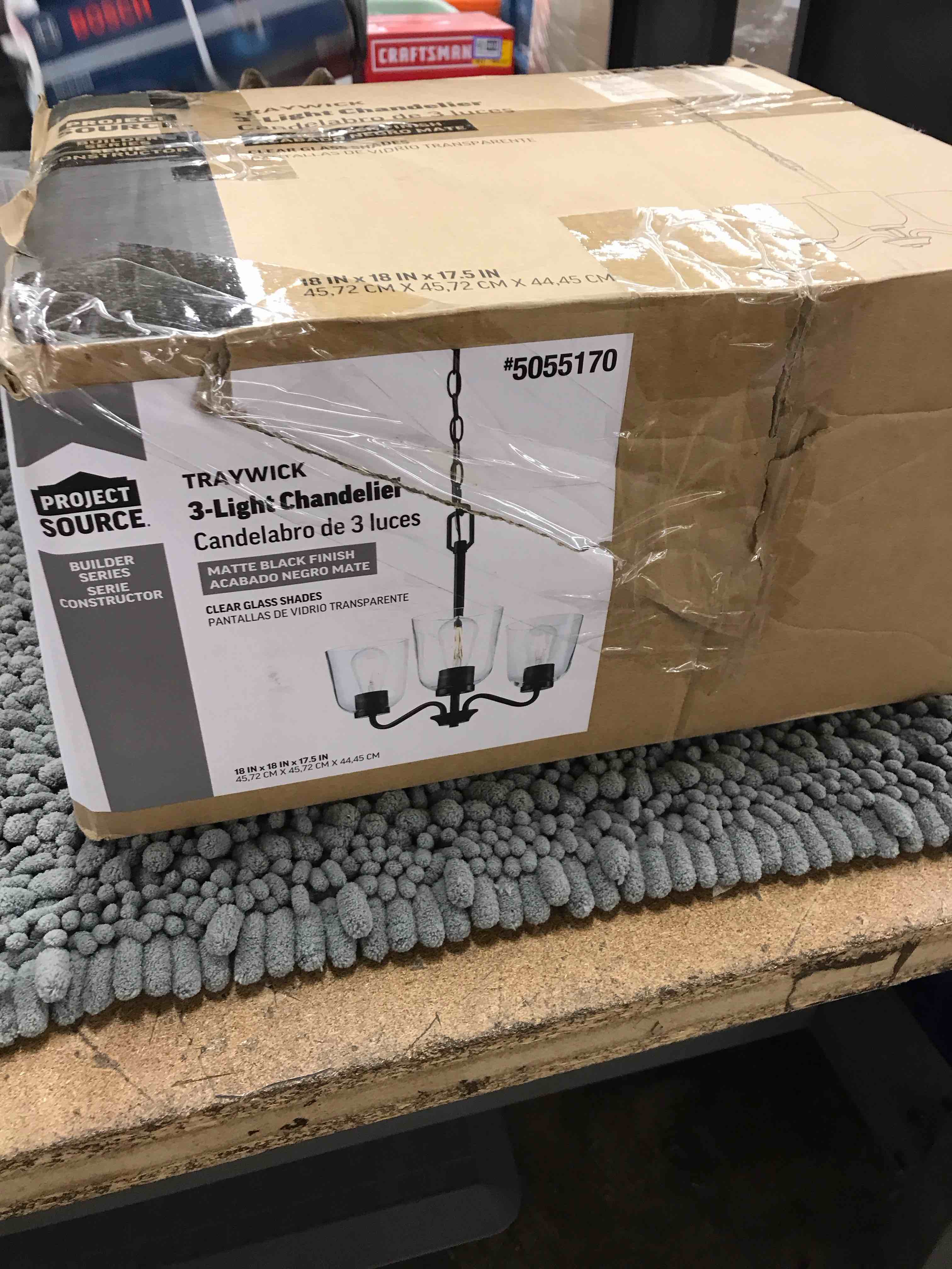 traywick 3 light chandelier