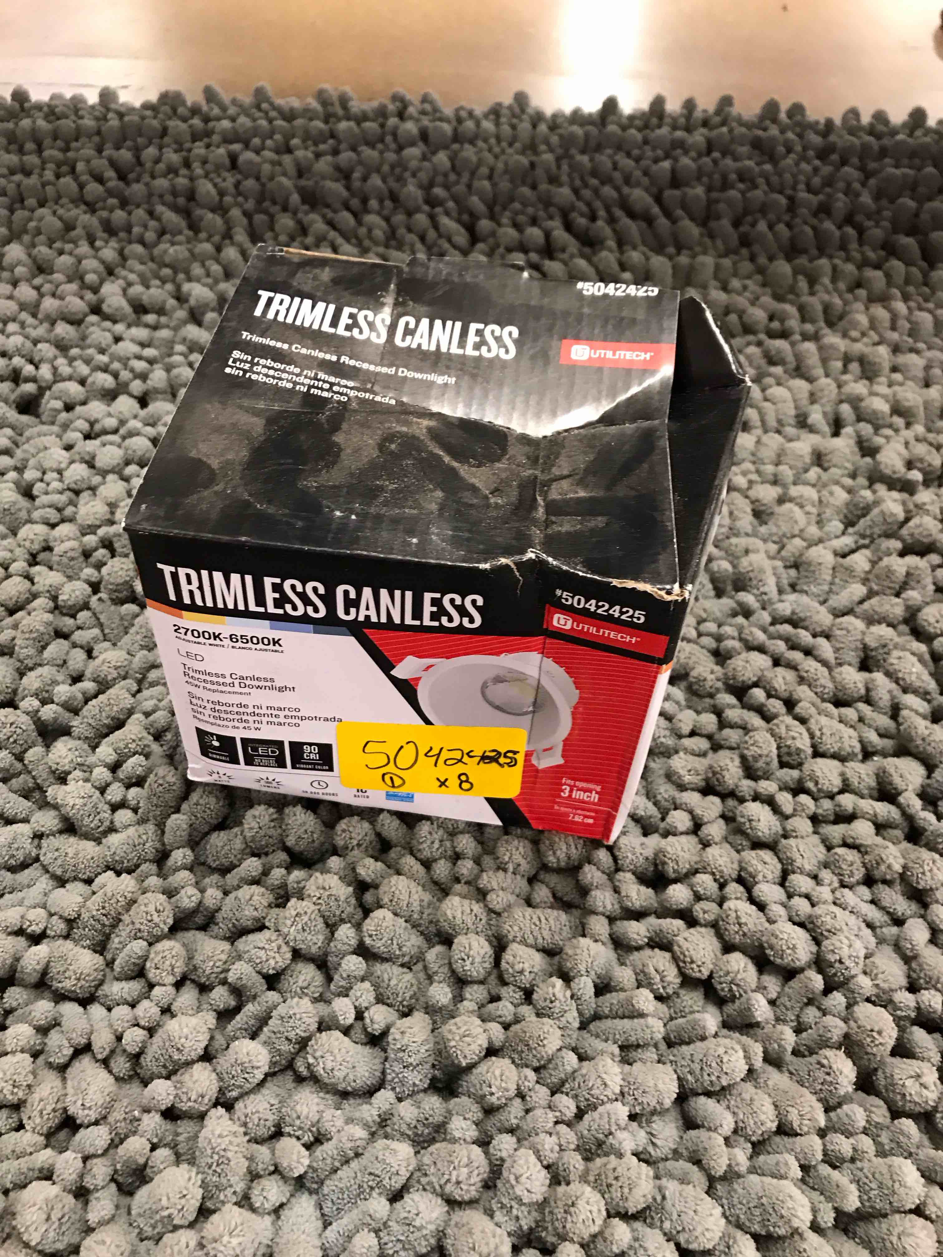 Condition photo showing As Is for trimless canless recessed light