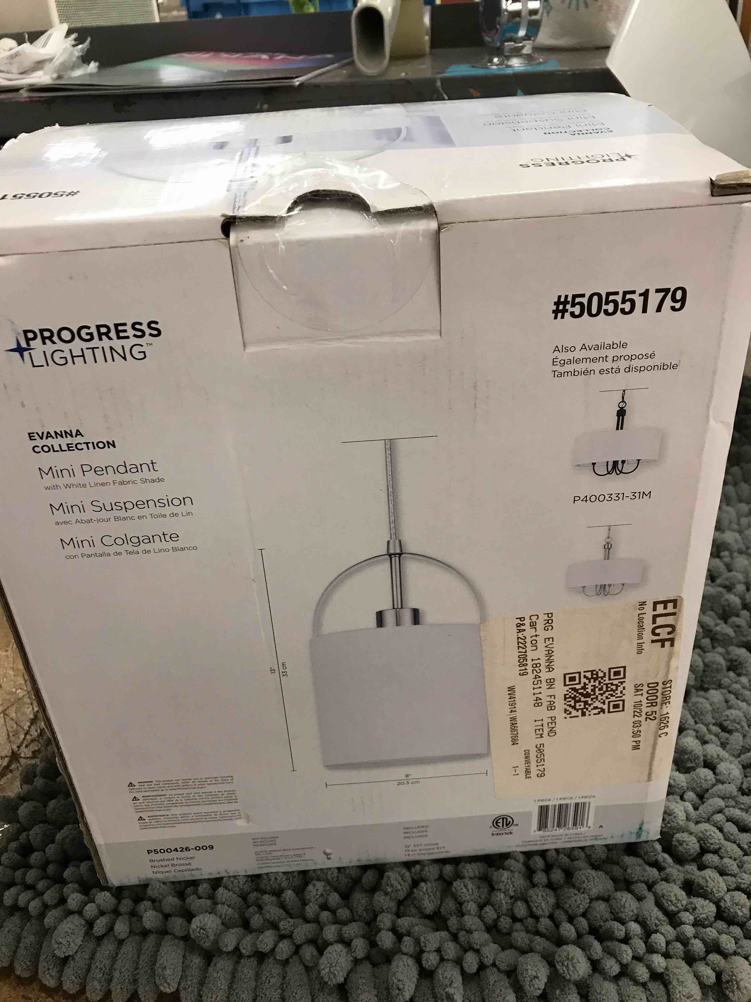 Condition photo showing As Is for Evan a collection mini pendant