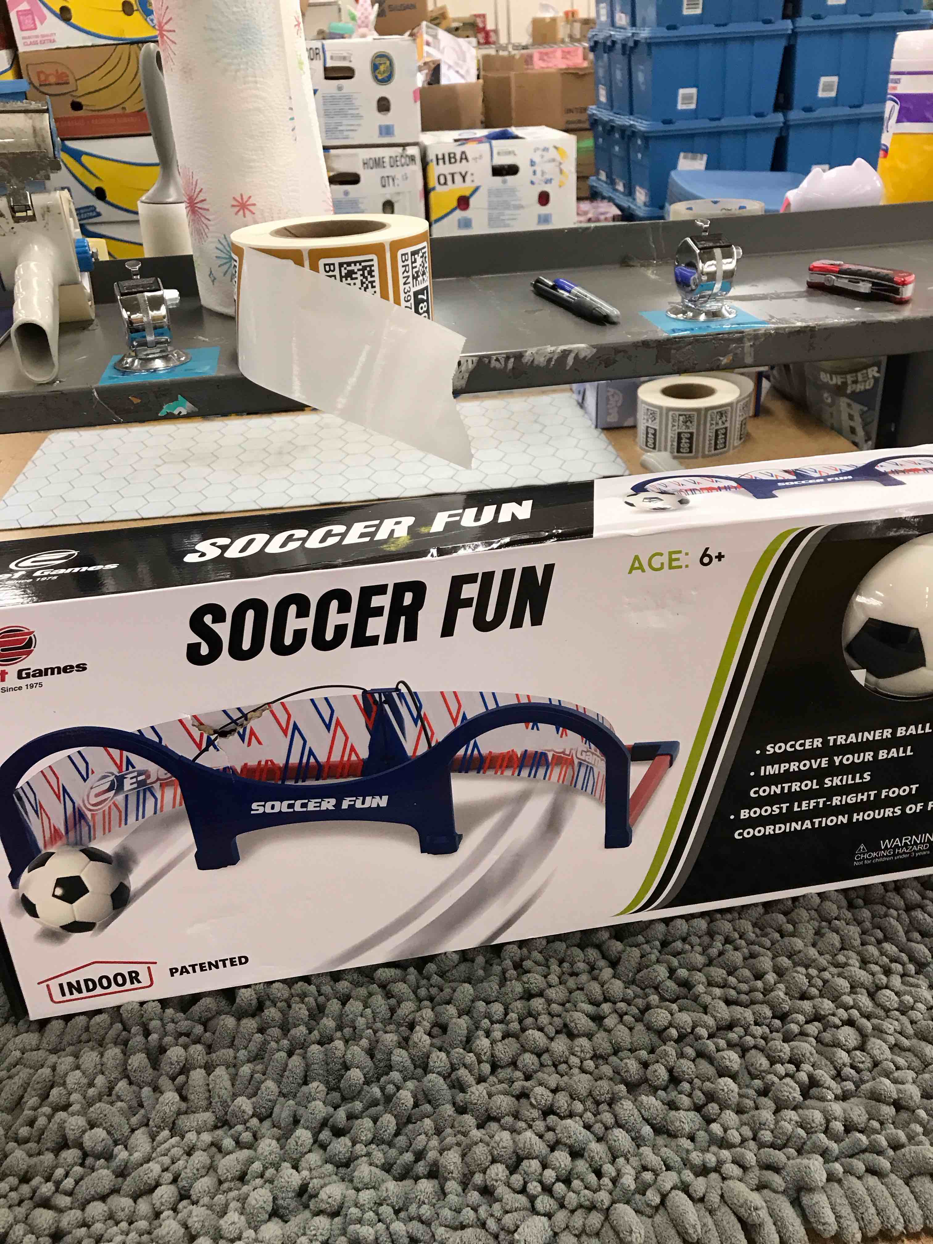Condition photo showing As Is for indoor soccer set