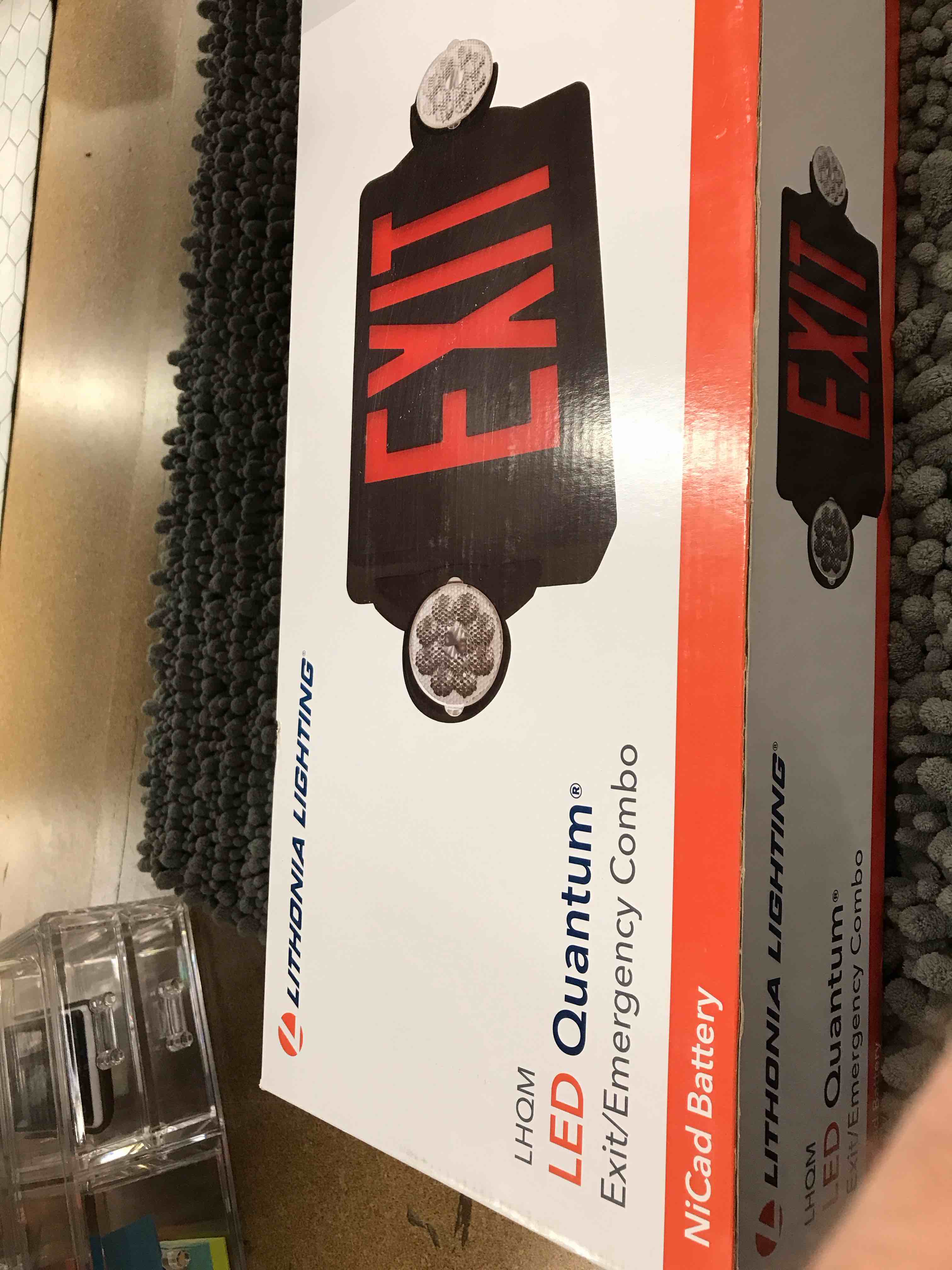 Condition photo showing As Is for led exit sign