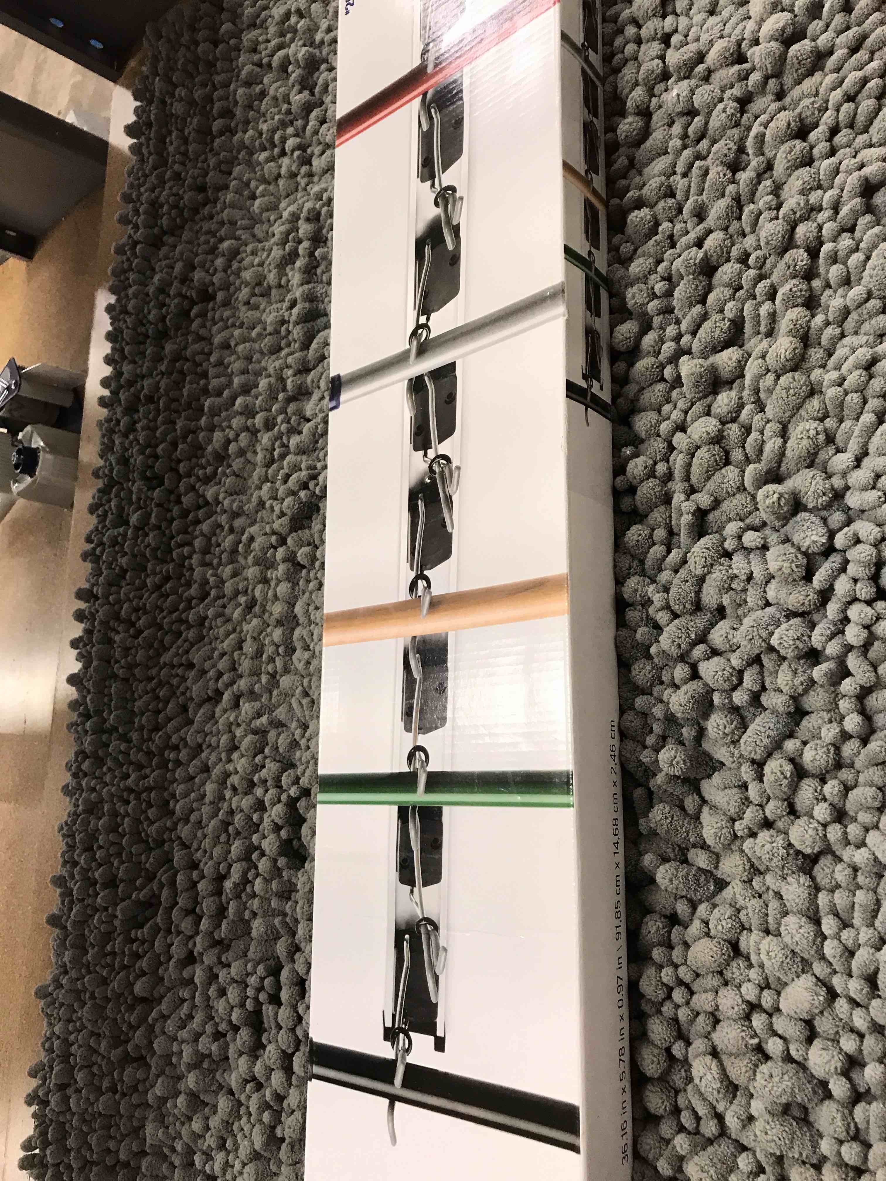 Condition photo showing As Is for adjustable 8 clamp rail