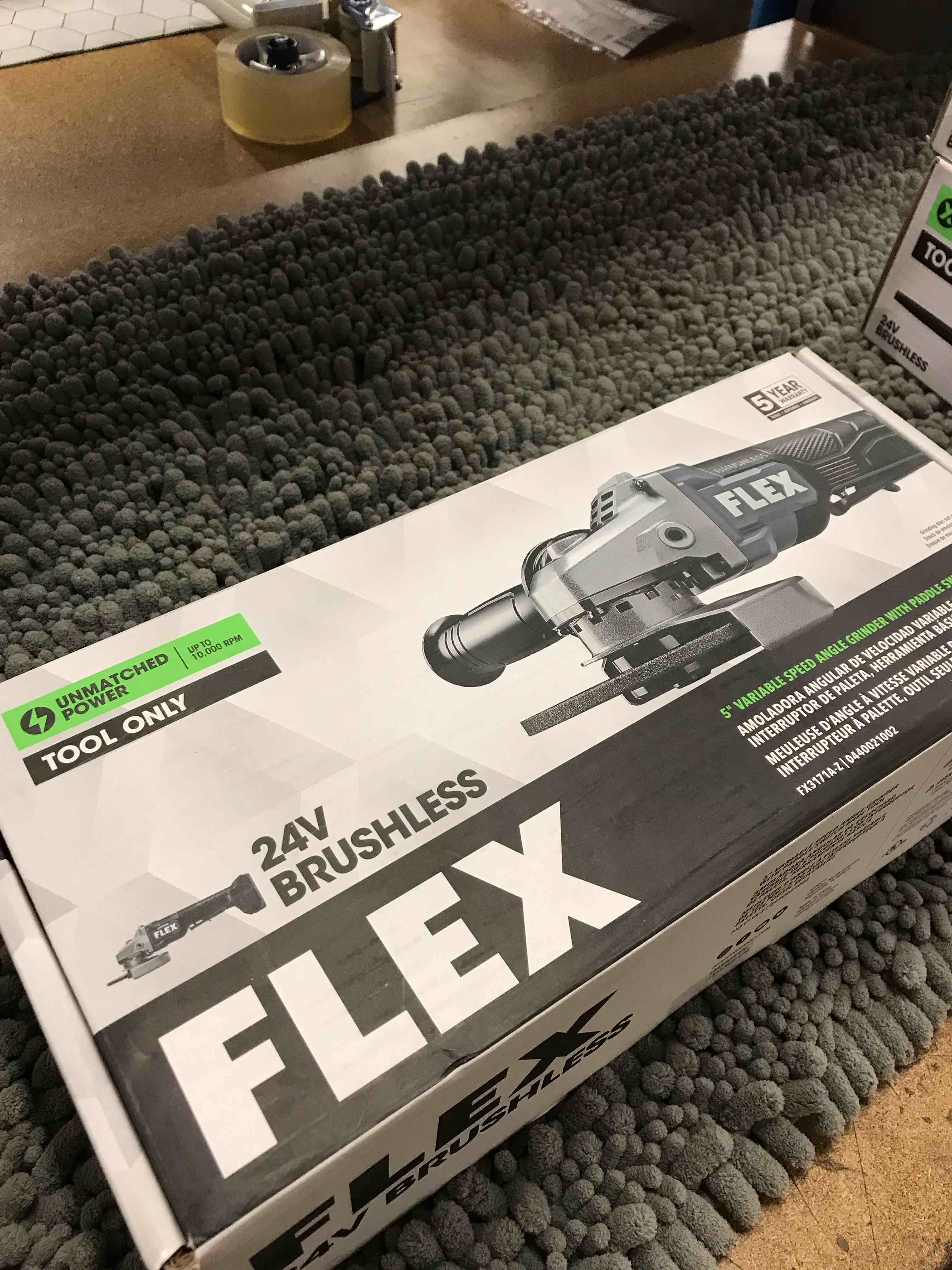 Condition photo showing As Is for flex 24v brushless