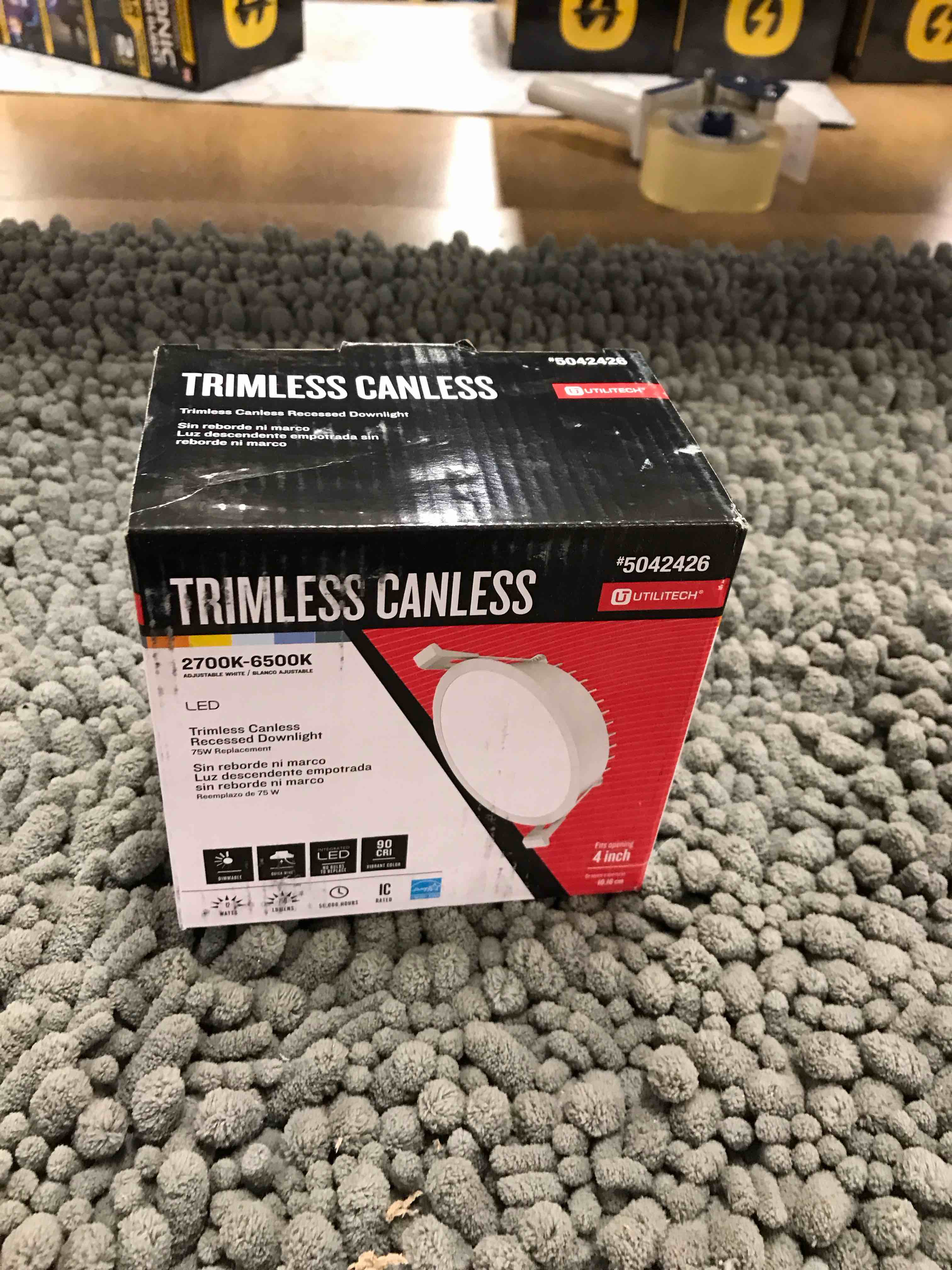 Condition photo showing As Is for 4 in recessed light