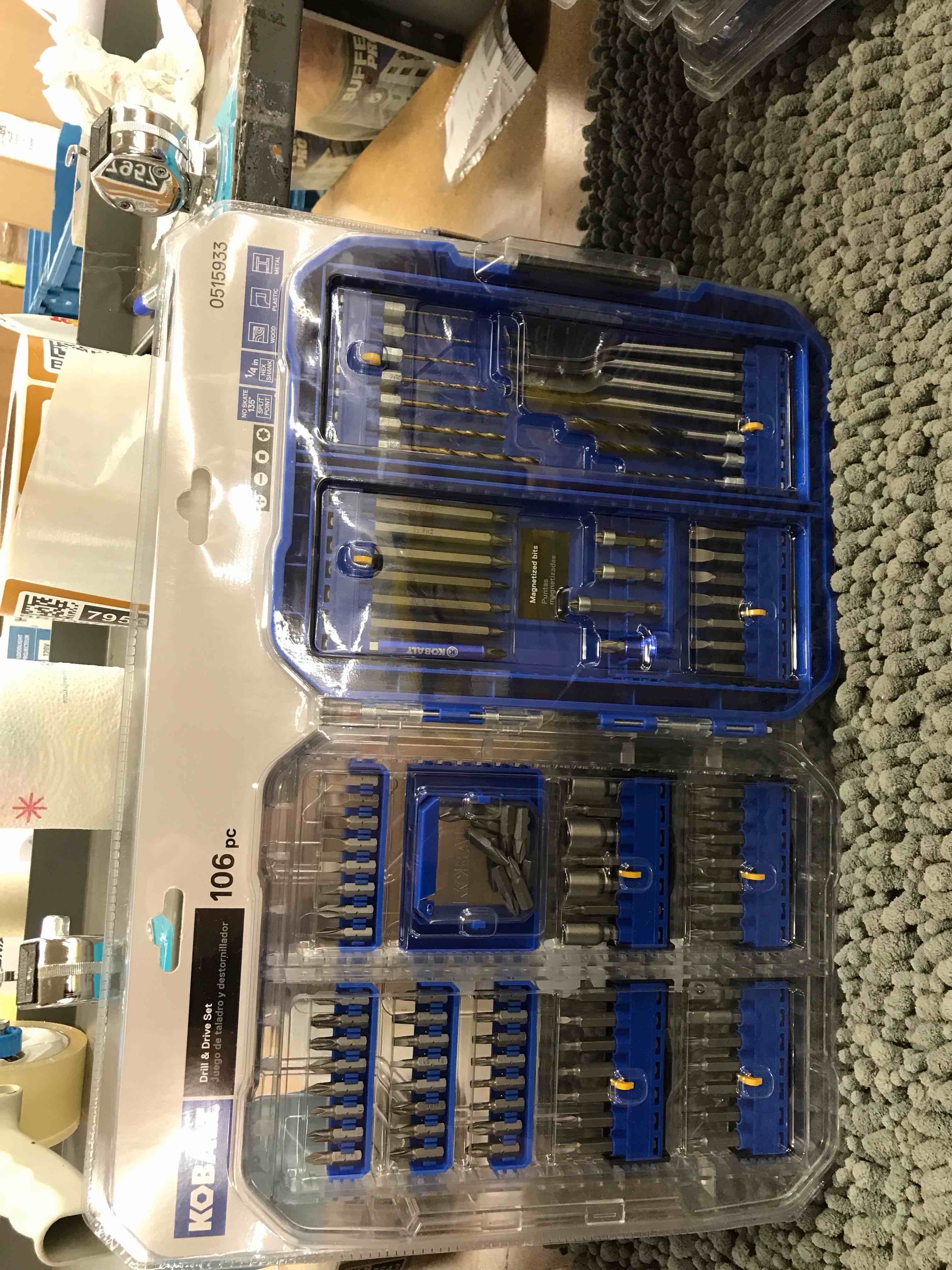 106 pc drill set