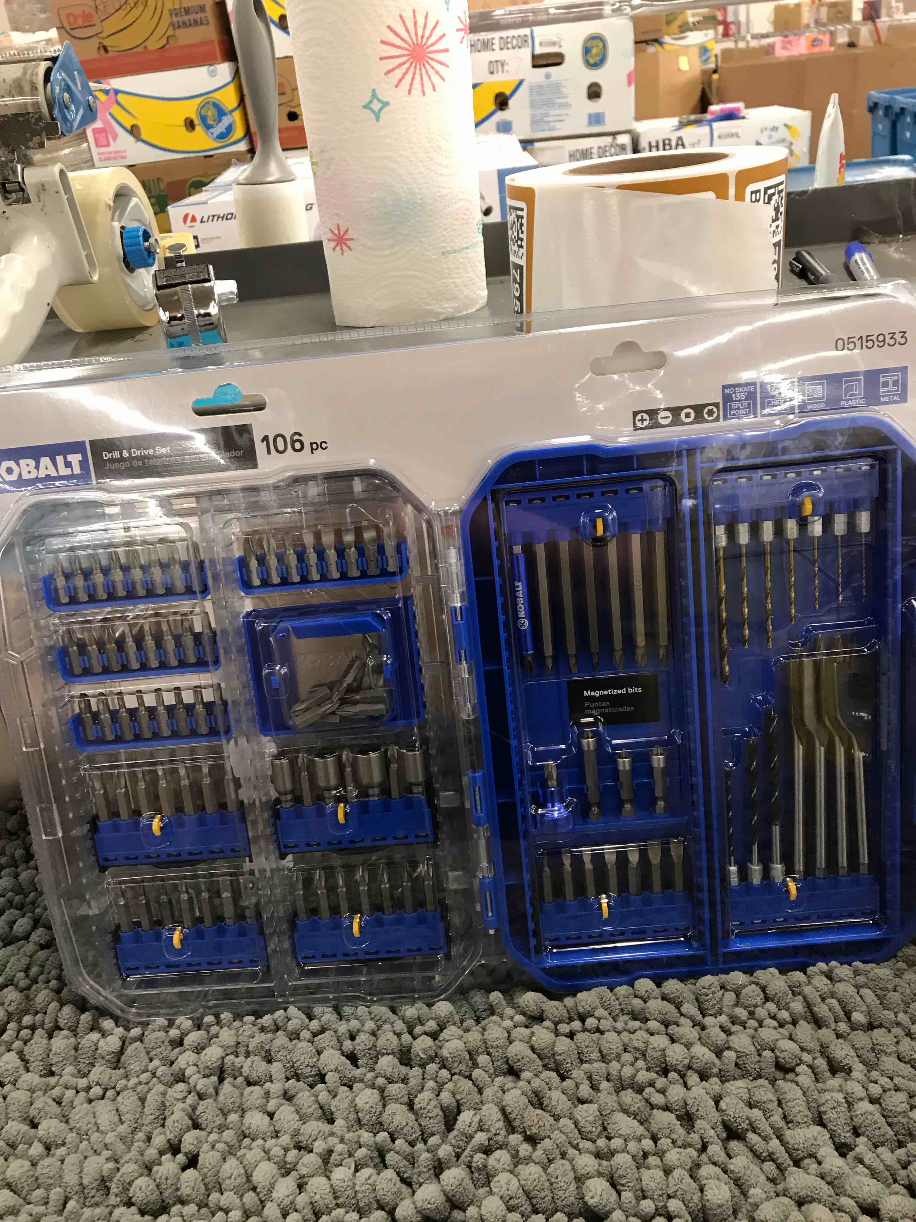 Condition photo showing As Is for 106 pc drill set