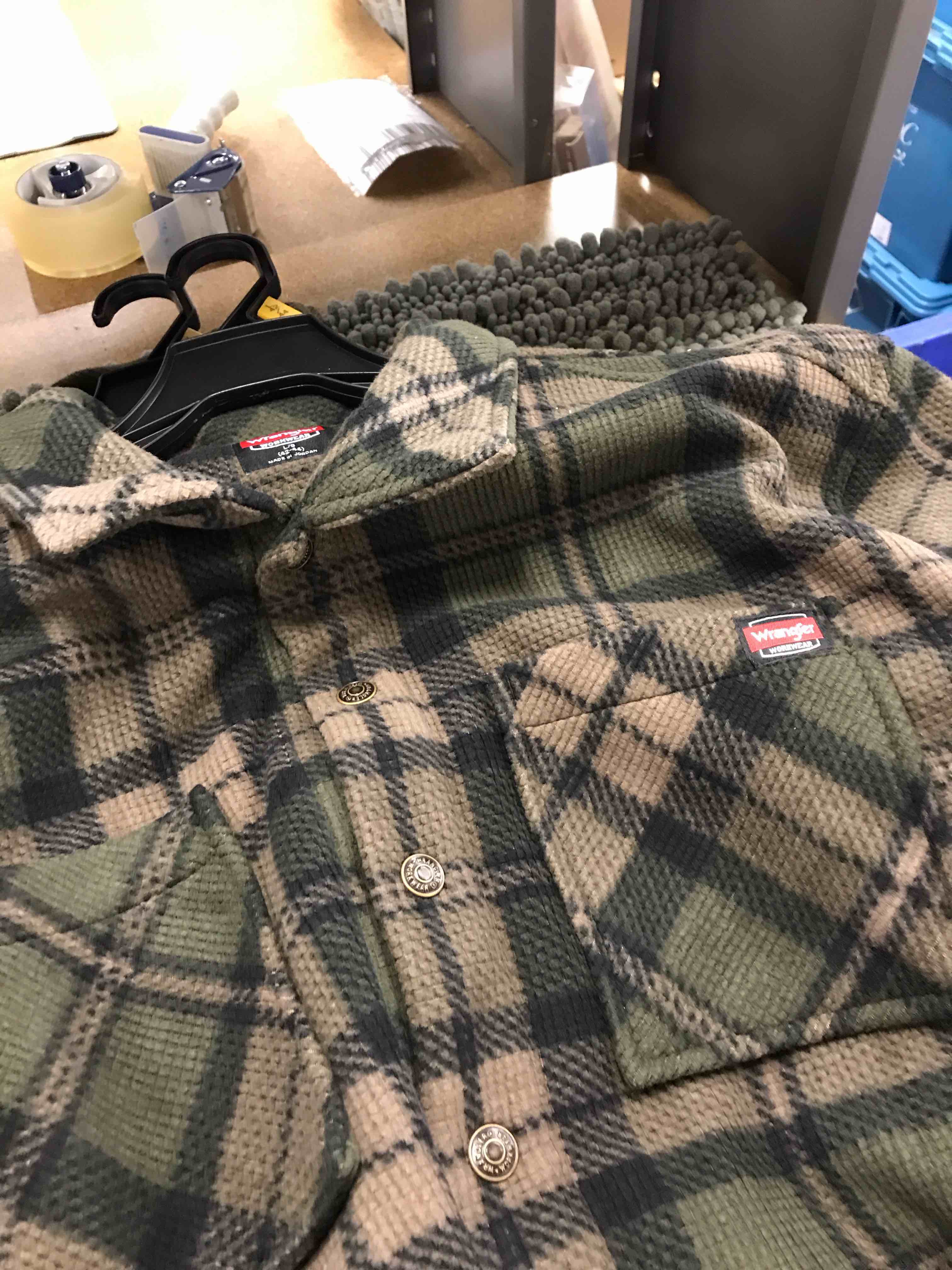 Condition photo showing As Is for wrangler workwear